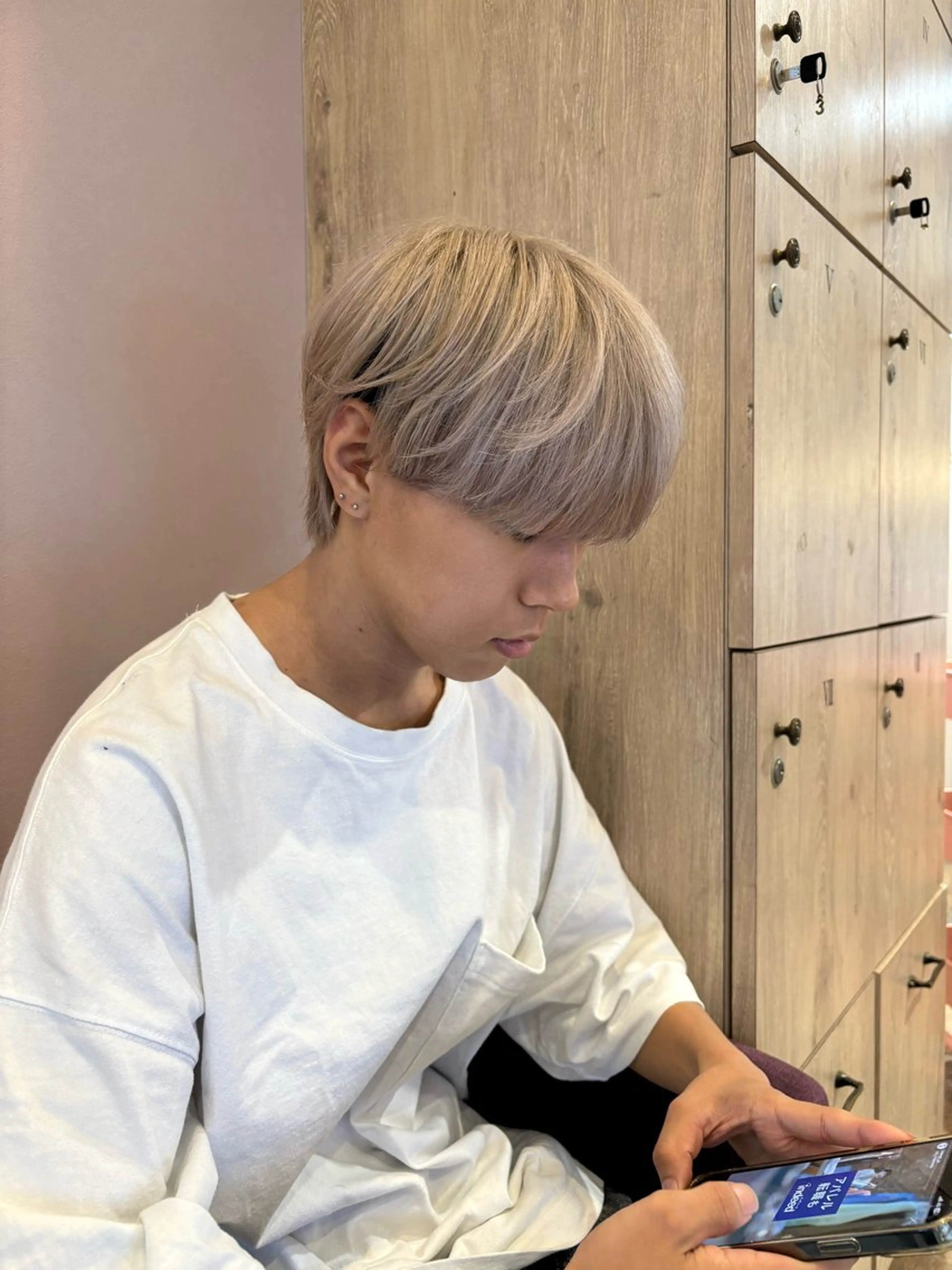 カラー メンズ メンズハイトーン ハイトーンカラー 似合わせレイヤー/ Wカラー🧸こころのヘアスタイル