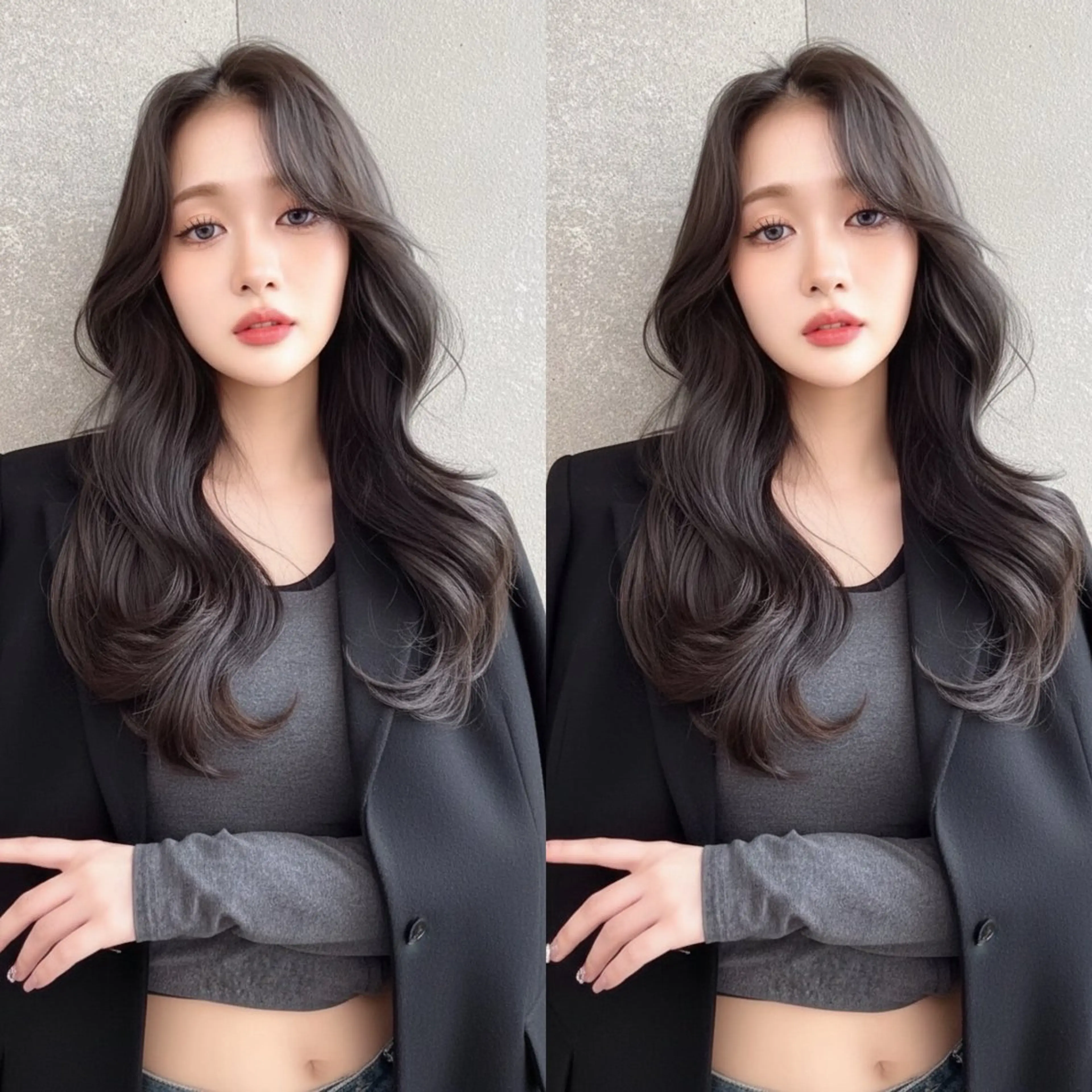 ロング カラー レイヤー/髪質改善 /透け感カラー/艶髪のヘアスタイル