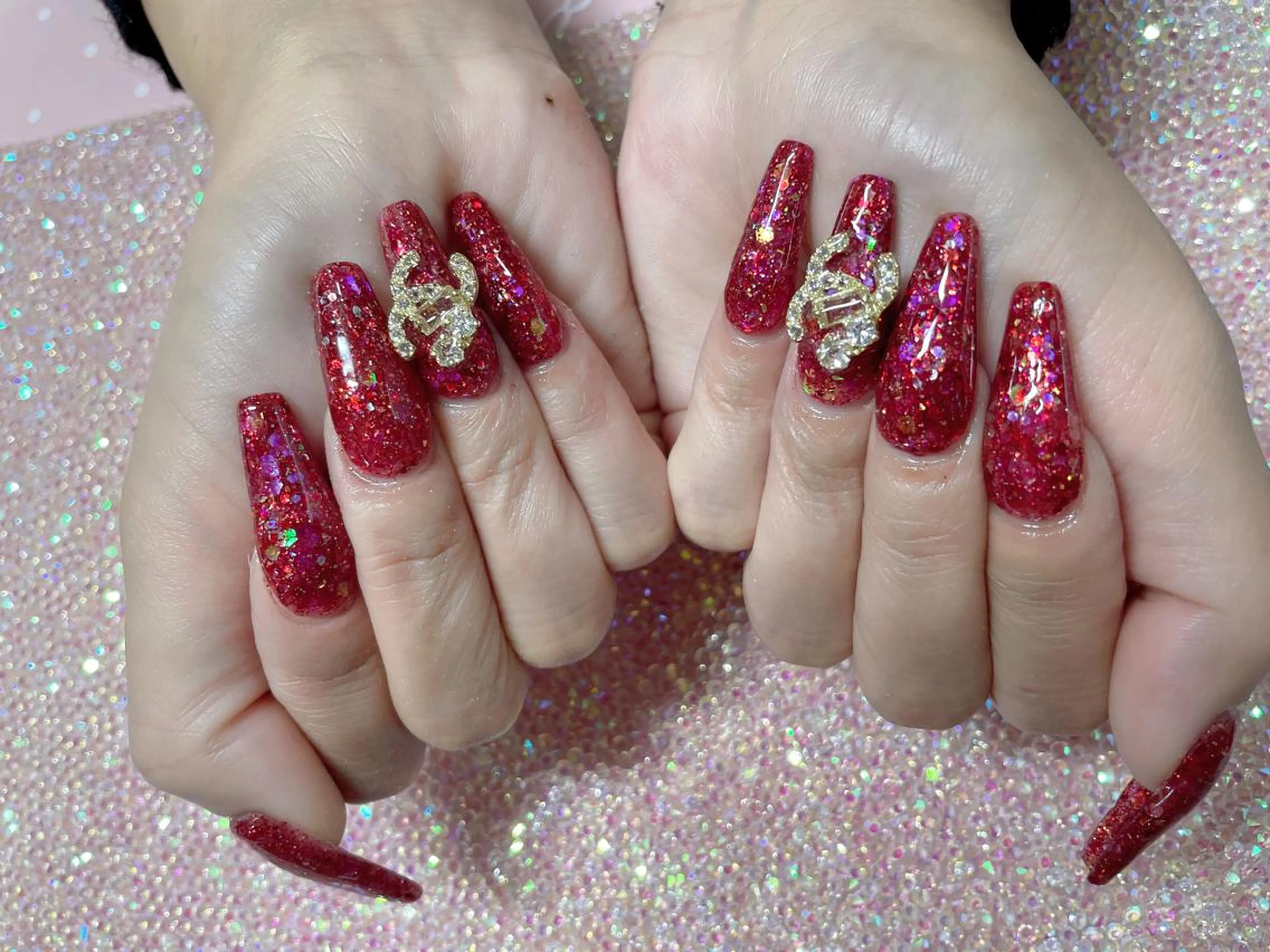 セミロング ネイル 《LB》ラブリエ Nail&eyeのマツエク・マツパデザイン