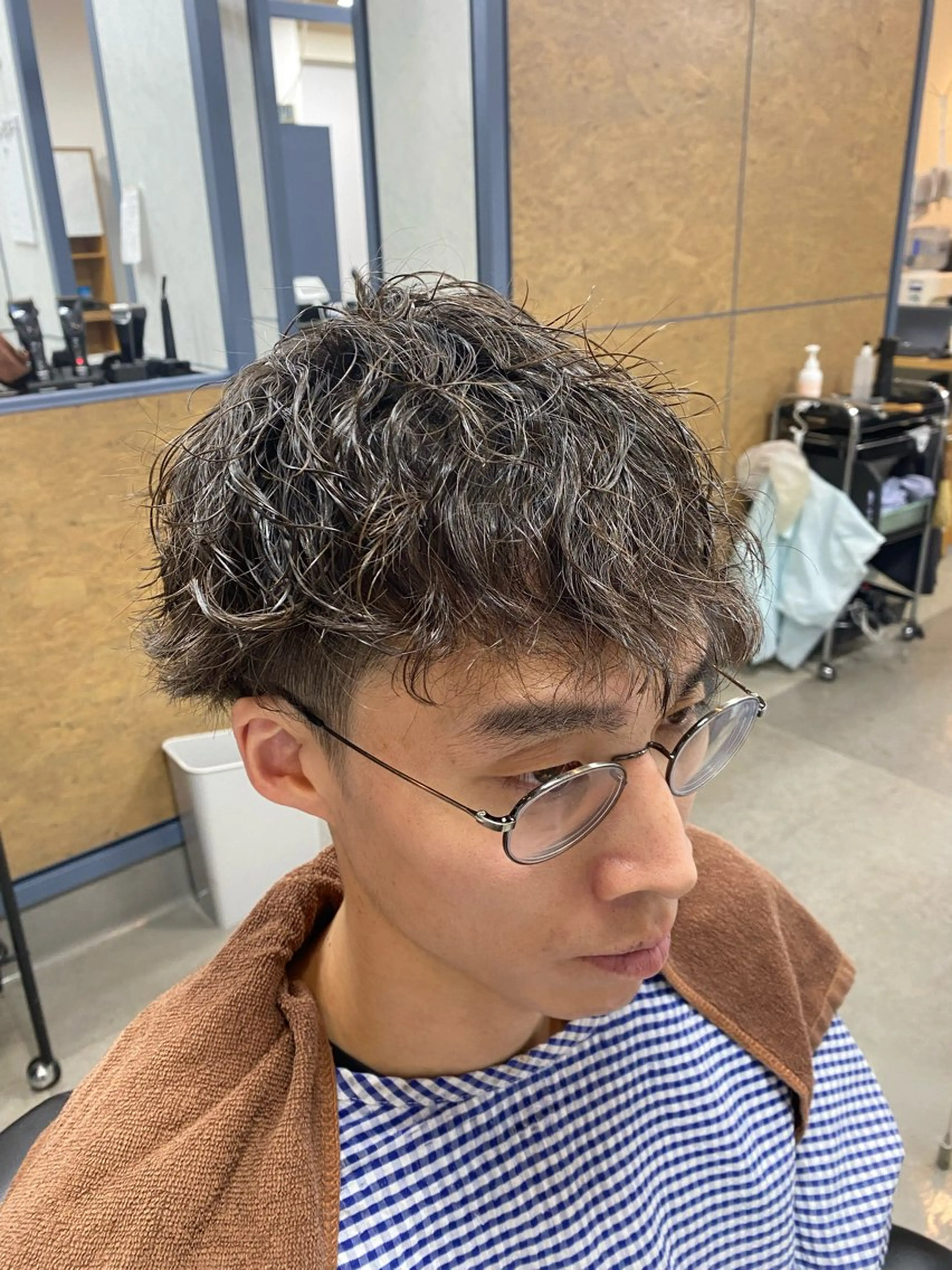 パーマ 湯浅 俊貴のヘアスタイル