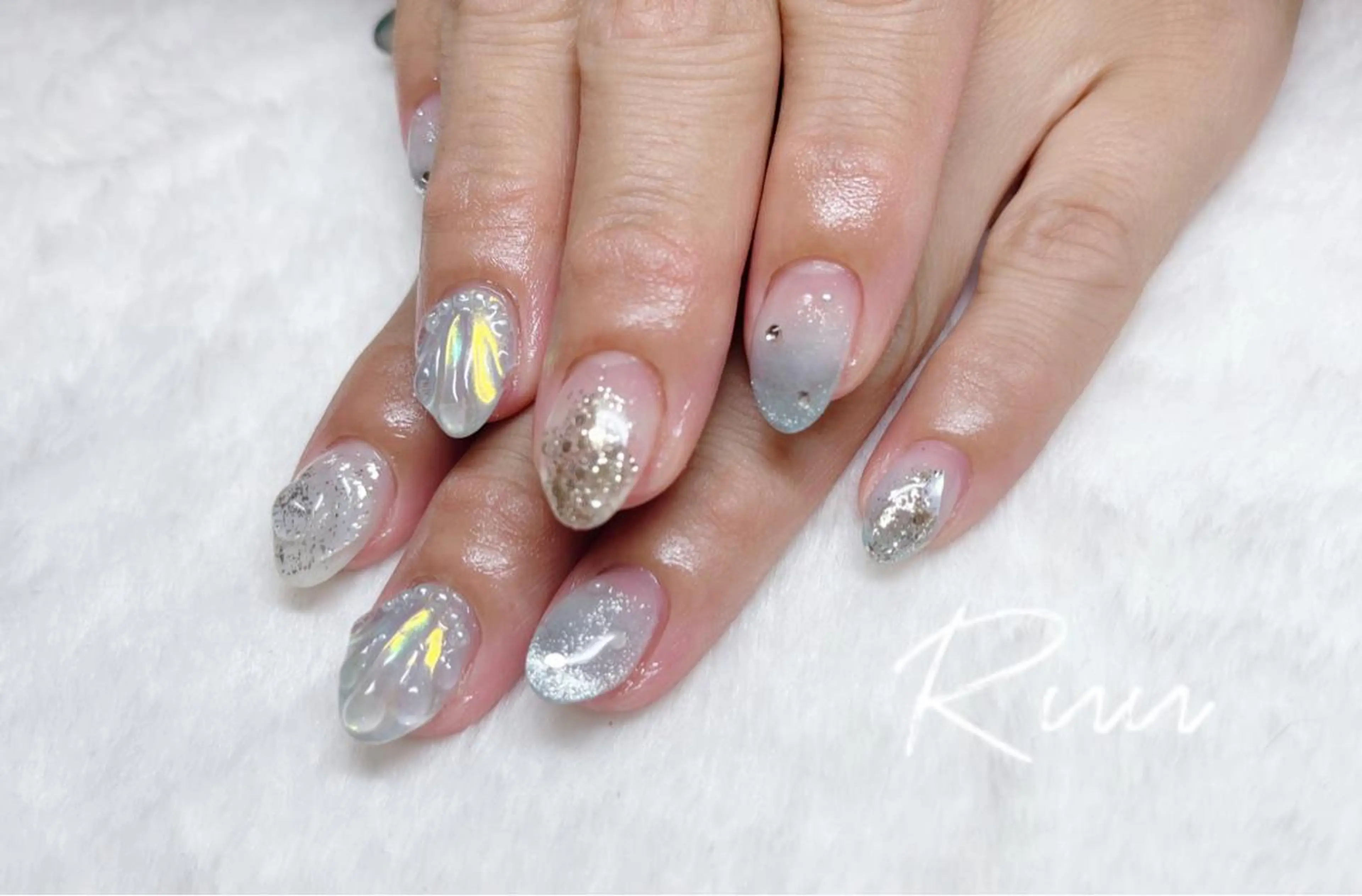 ネイル アートネイル フットネイル フレンチネイル キラキラネイル 韓国ネイル Nail salon Ruuのネイルデザイン