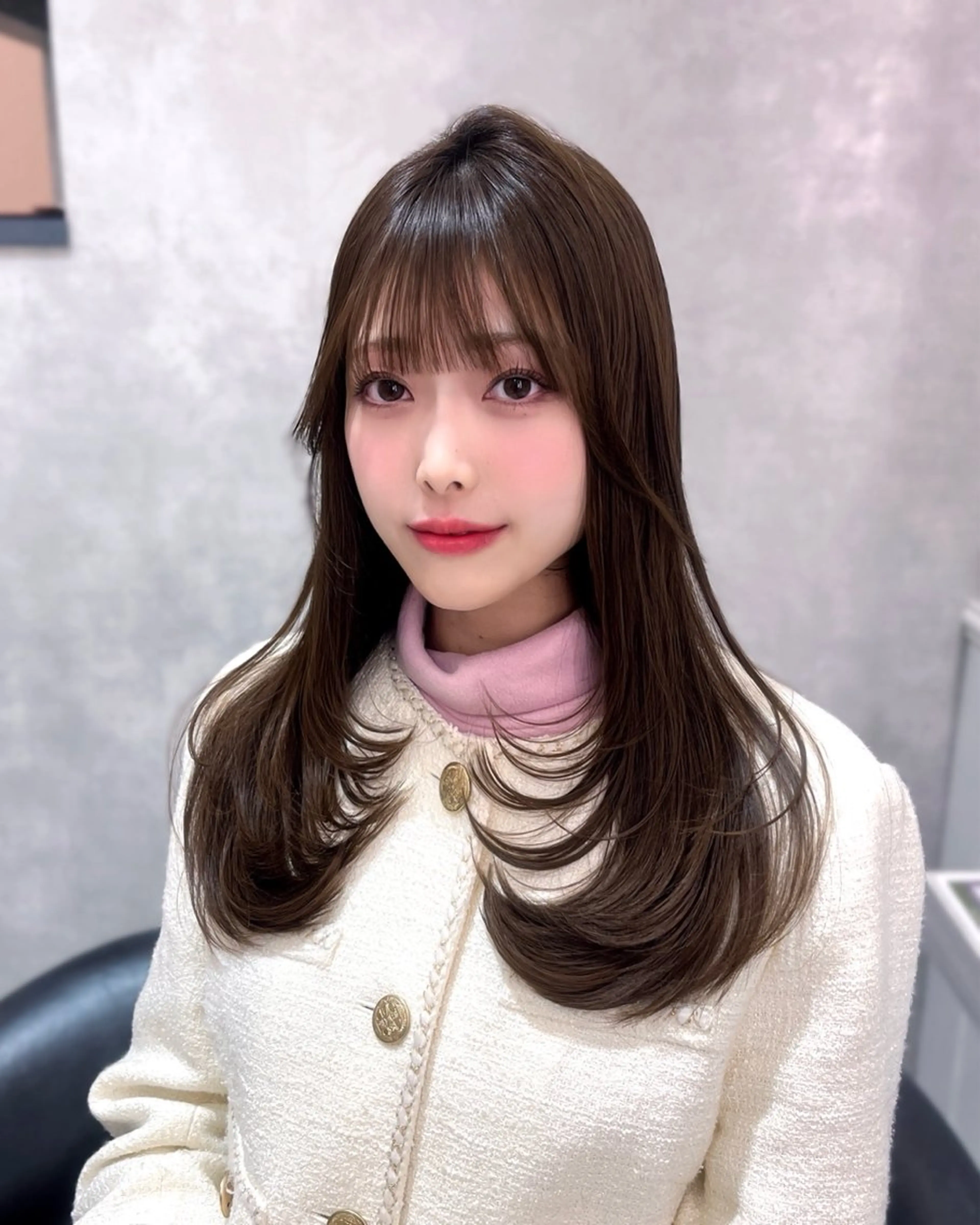 ミディアム レイヤーカット トレンド韓国モテヘア Natsuki🌛のヘアスタイル