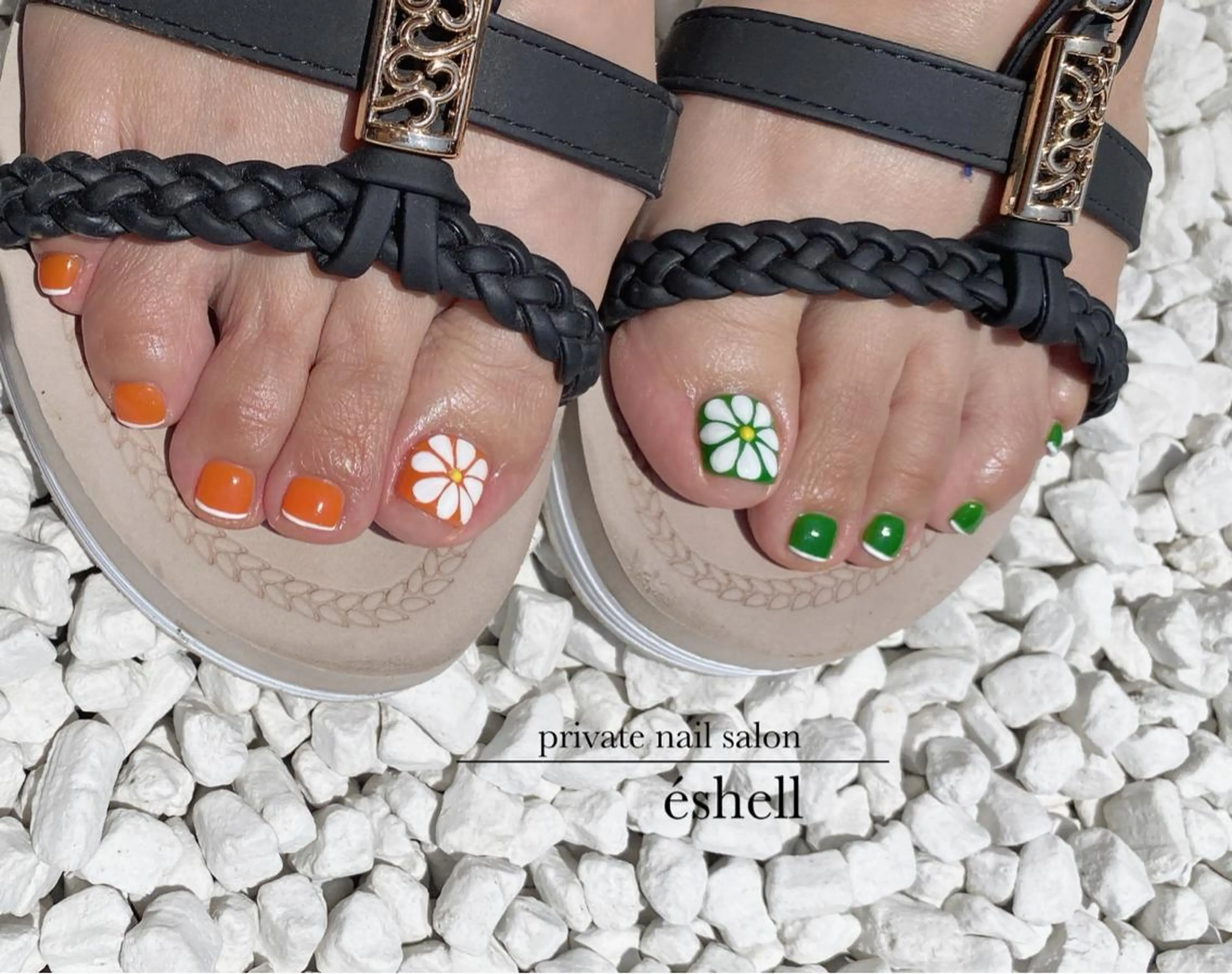 ネイル フットネイル nail salon éshellのネイルデザイン