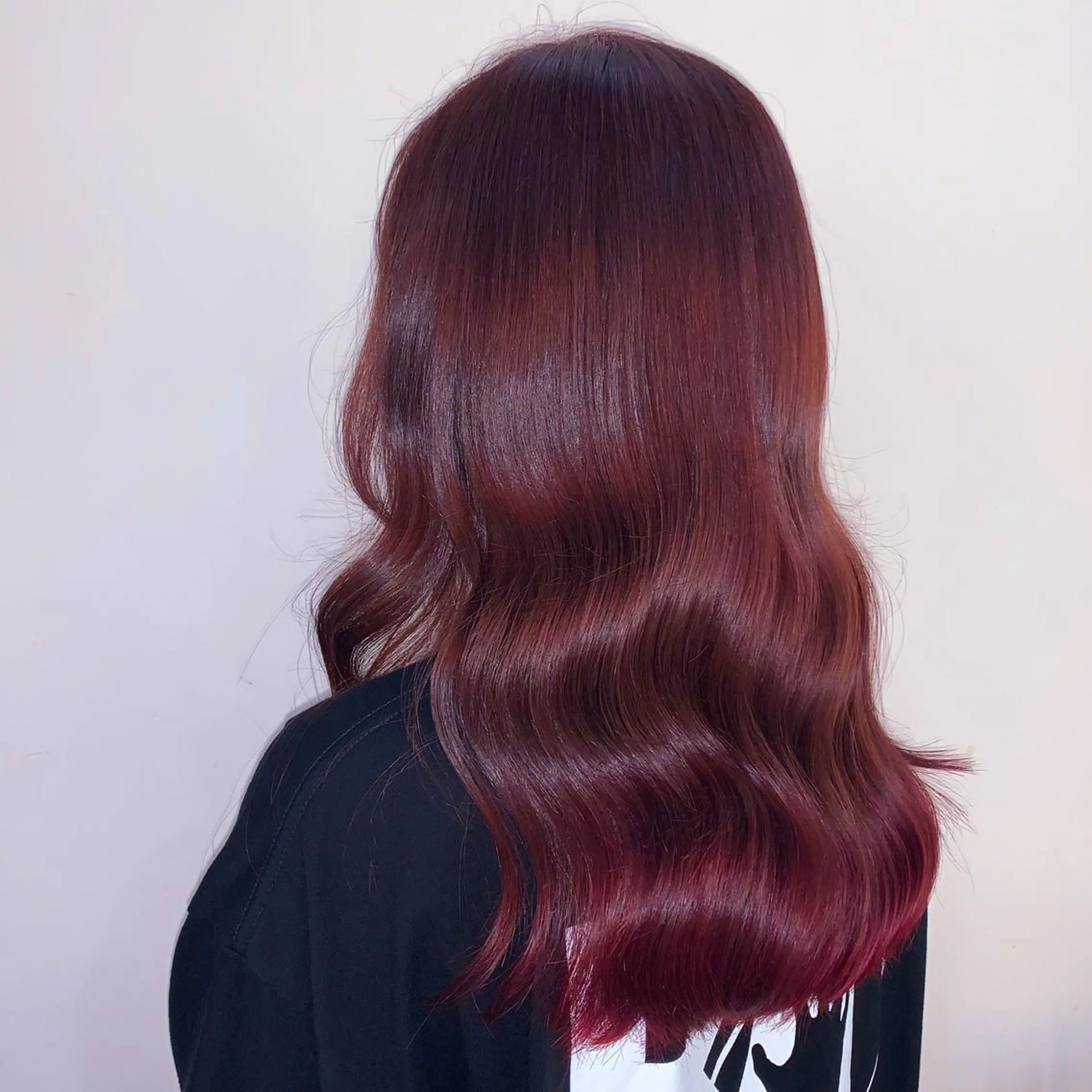 ロング カラー ヘアアレンジ 新宿♥ハッシュカット 暖色カラー♥Unaのヘアスタイル