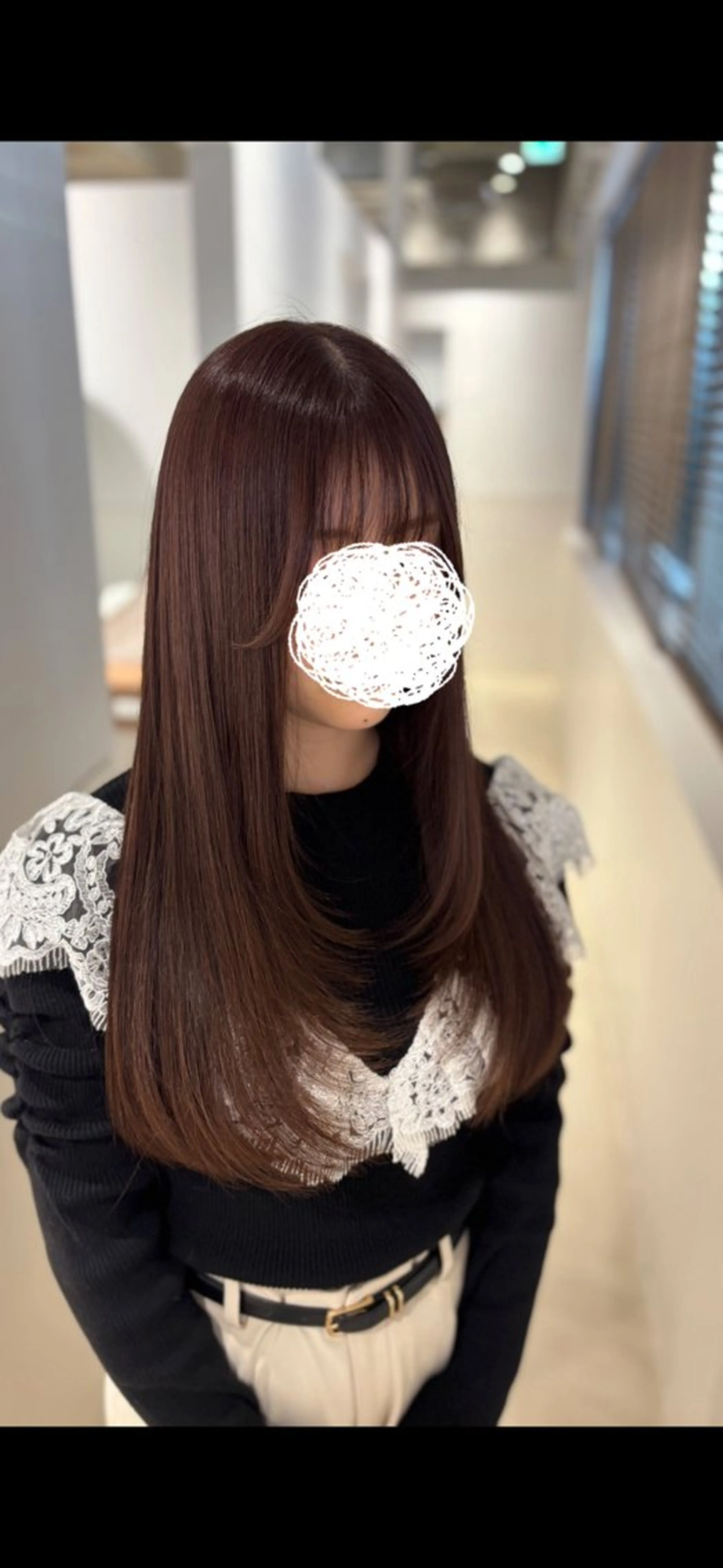 ロング カット ヘアカラー トリートメント 美髪ヘア 🤍erikaのヘアスタイル