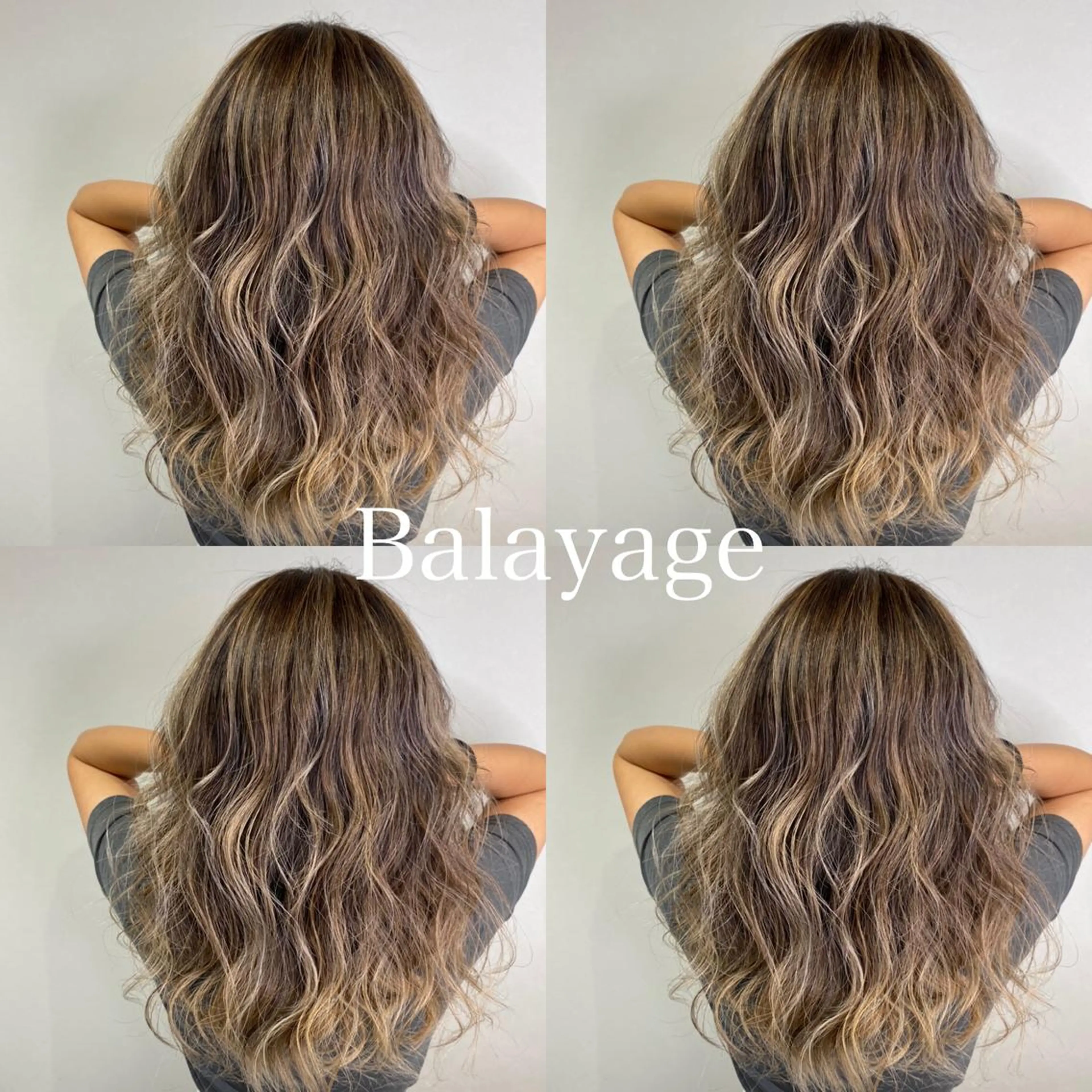 ロング カラー バレイヤージュ レイヤーカット 飯田 祥哉のヘアスタイル