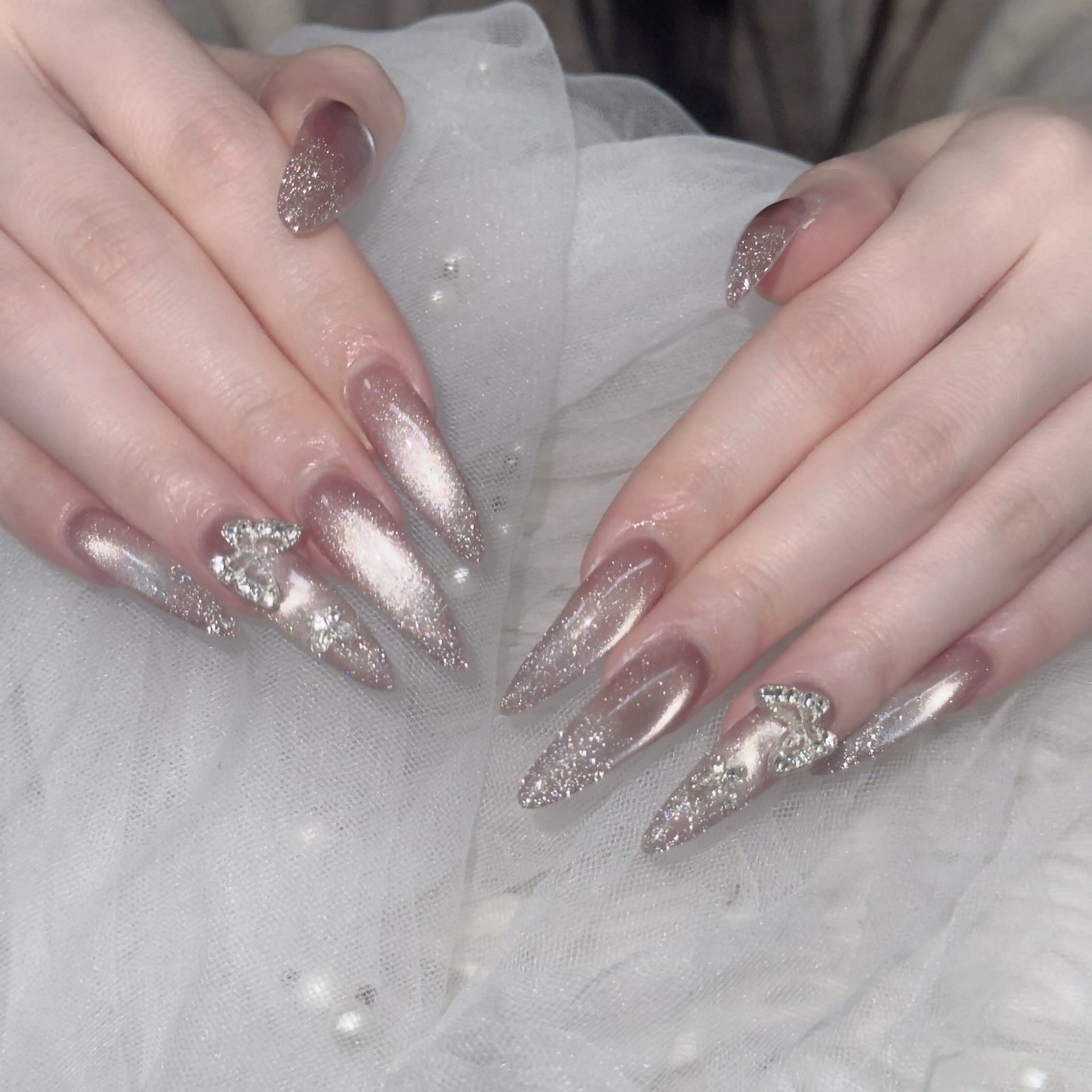 ネイル フットネイル フレンチネイル グラデーション 韓国ネイル ロングネイル ハンドネイル Hani Nail Salonのネイルデザイン