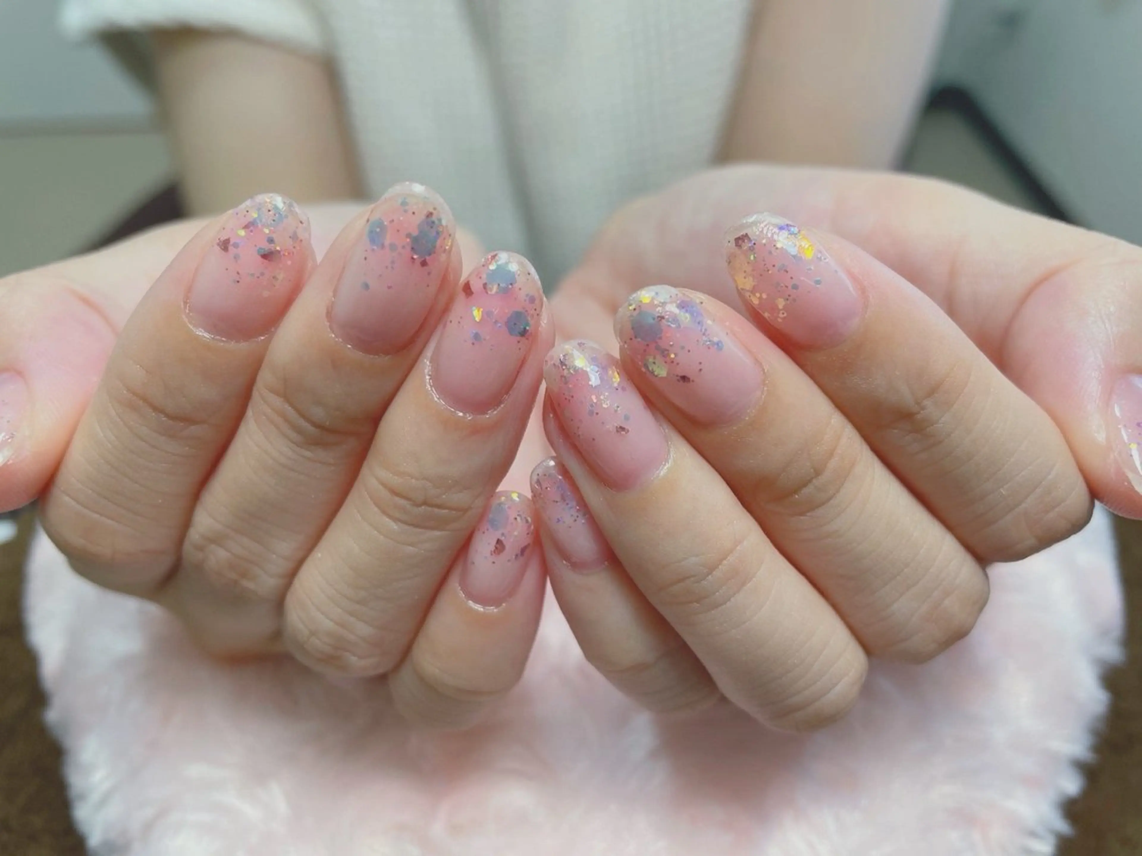 ラメグラデーション オフなしの写真