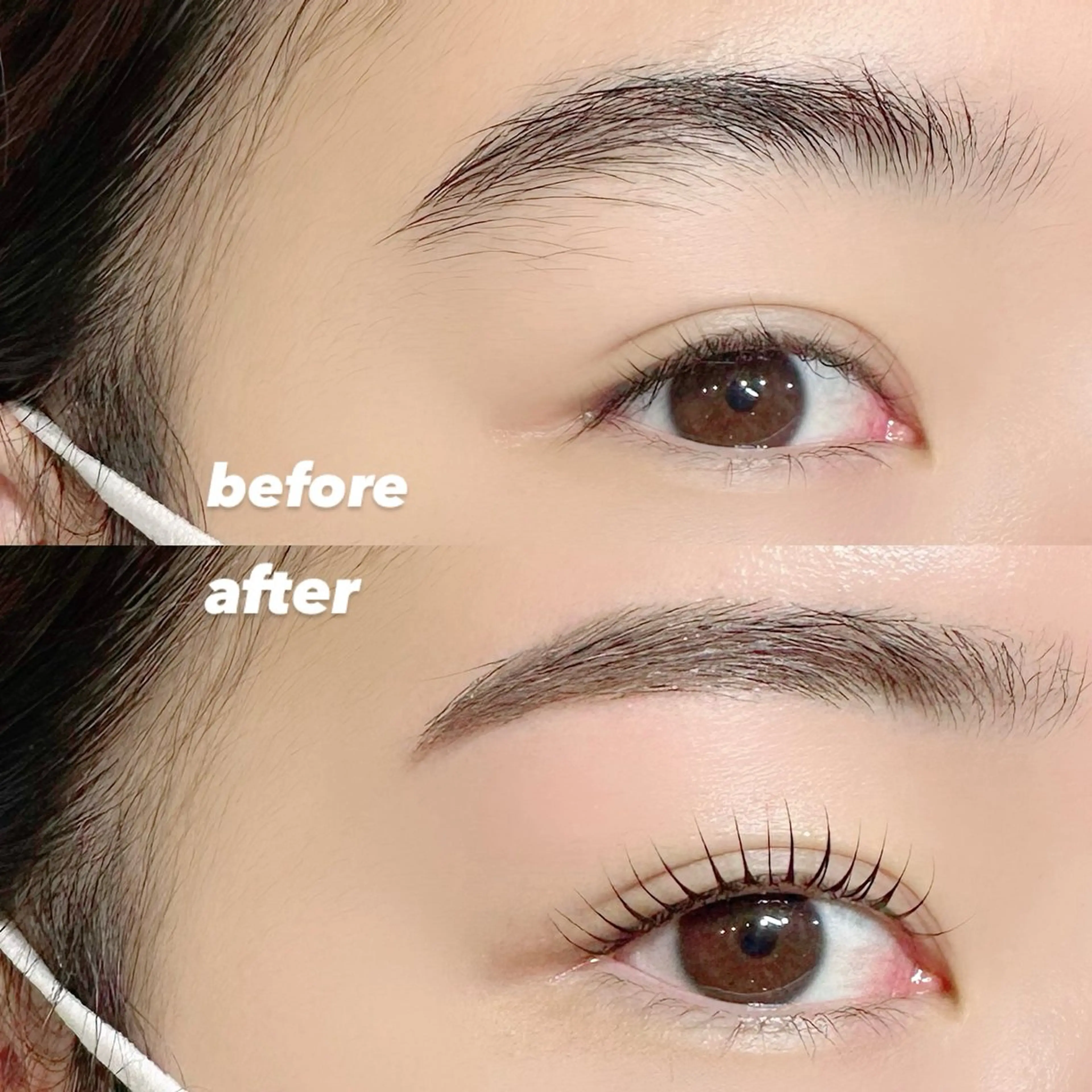 💎アイブロウワックス×パリジェンヌラッシュ💎ｾｯﾄﾒﾆｭｰ🍒<2回目以降9900円>〔90分〕の写真