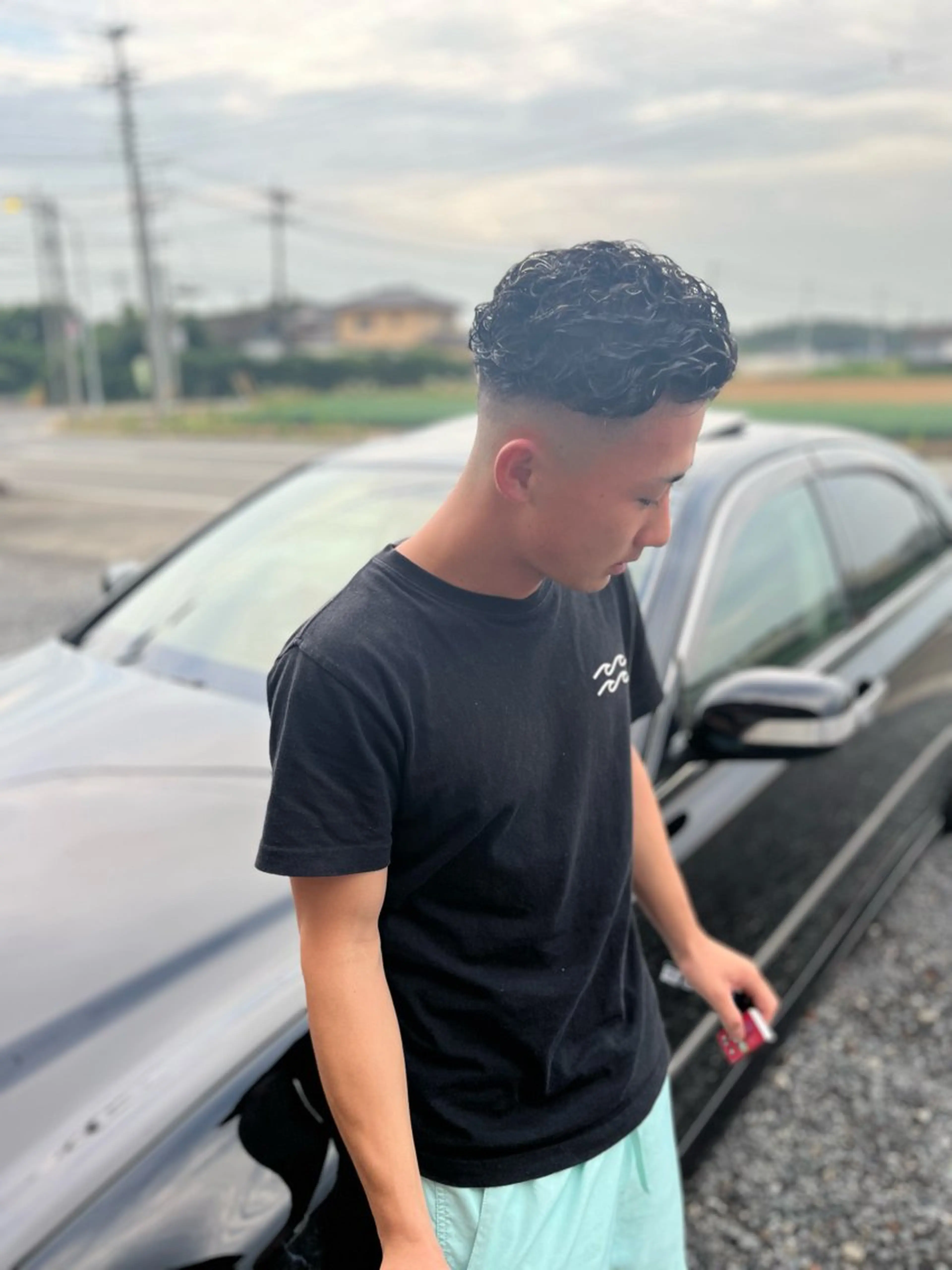 ショート パーマ メンズ 縮毛矯正/パーマ 宮河 惇💈のヘアスタイル