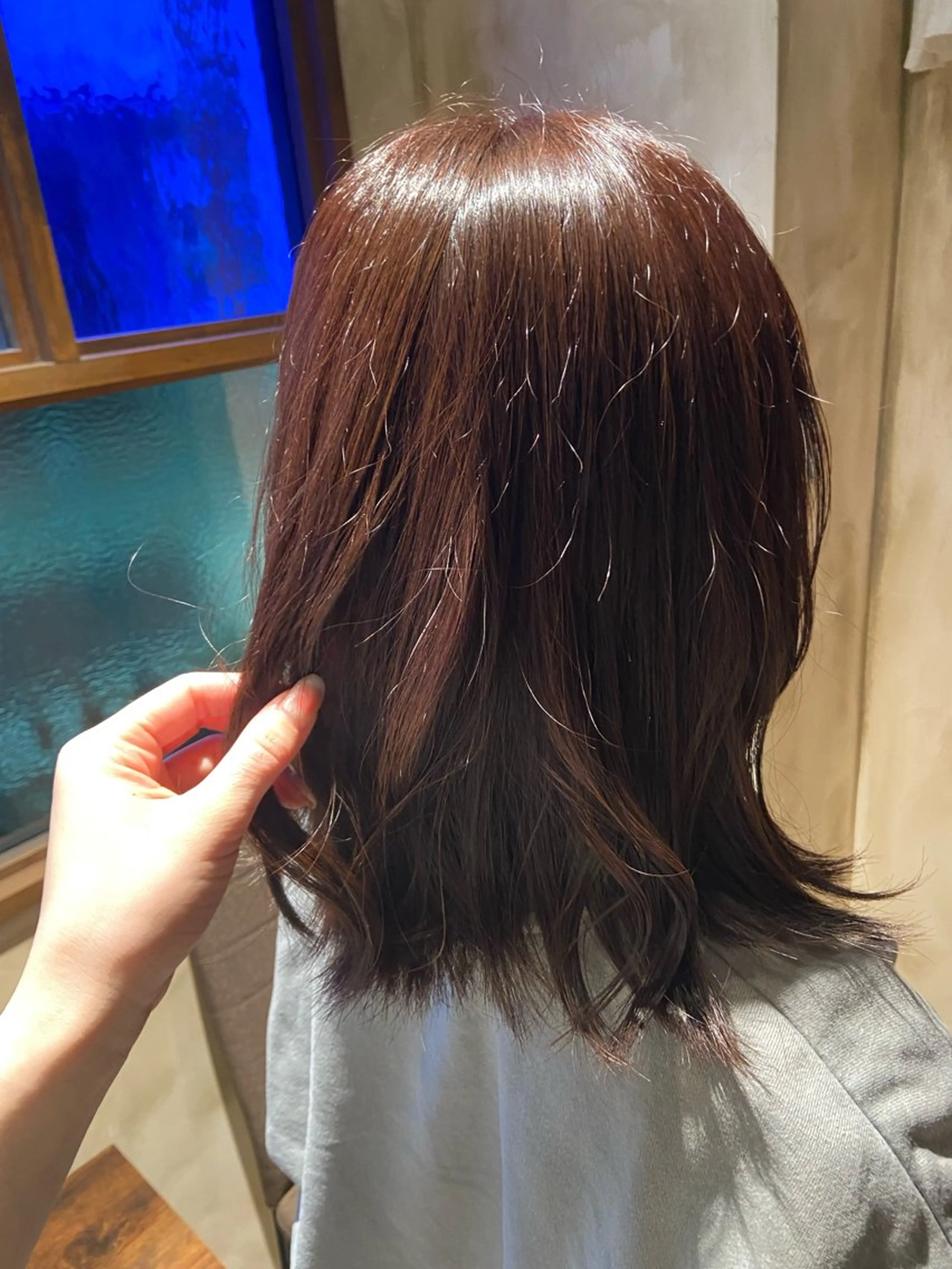 ミディアム 綾/ベージュカラー /パーマ🩰のヘアスタイル