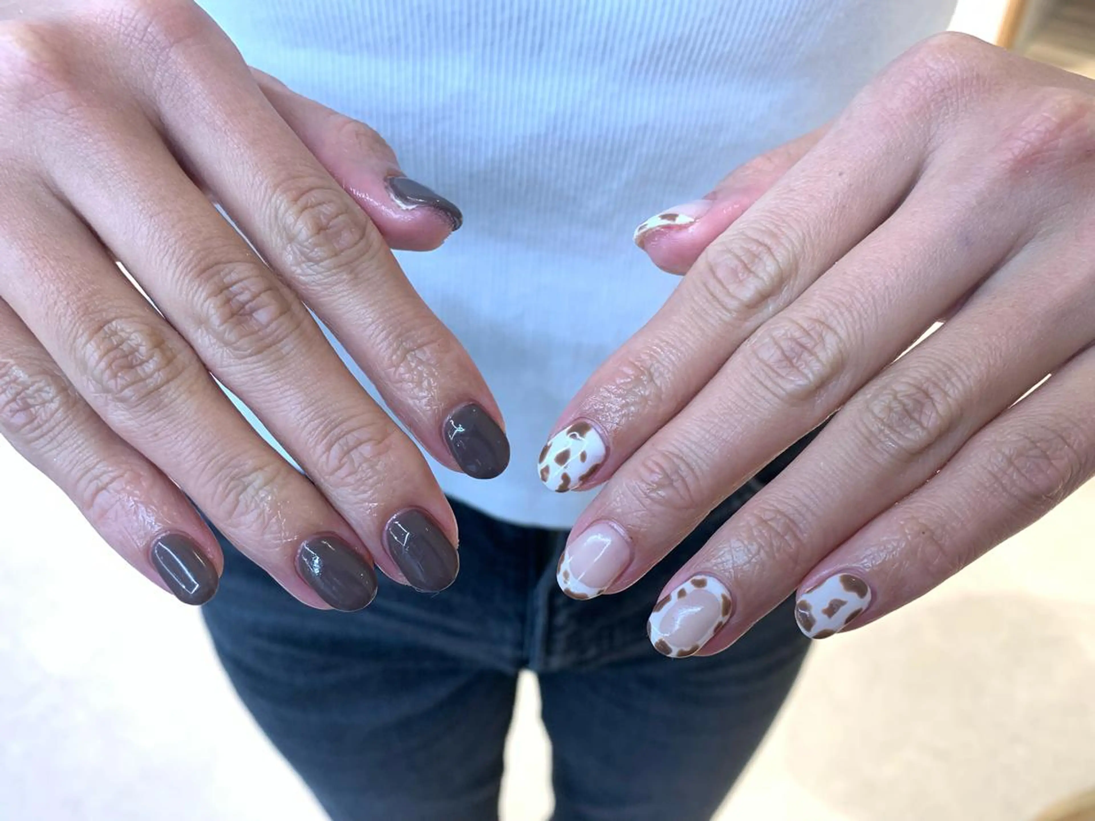 ネイル フレンチネイル 持ち込み マキノ ユイのネイルデザイン