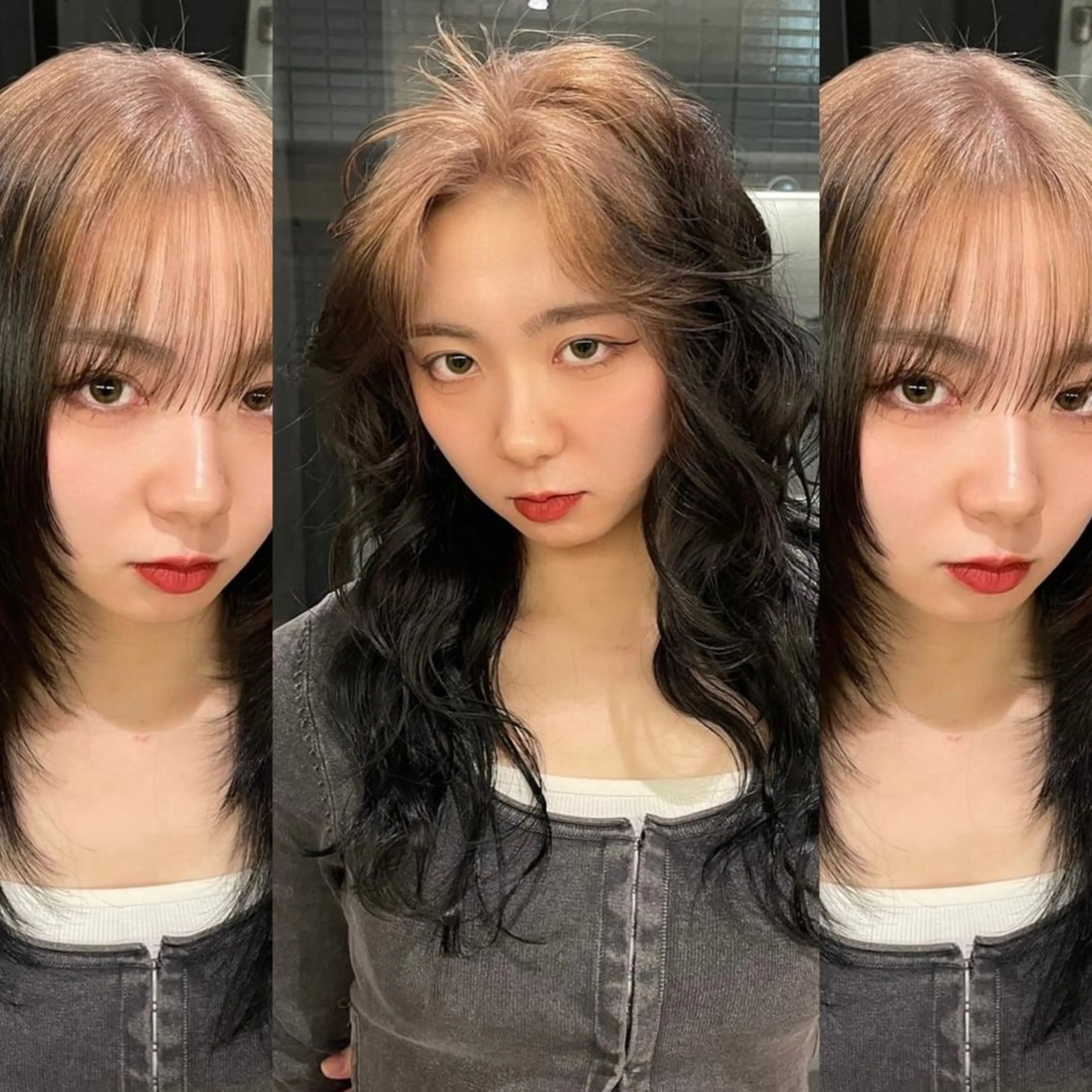 デザインカラー(ダブルカラー)➕メンテナンスカット➕美髪トリートメント　/ルーツカラー/インナーカラー/アンブレラカラーの写真