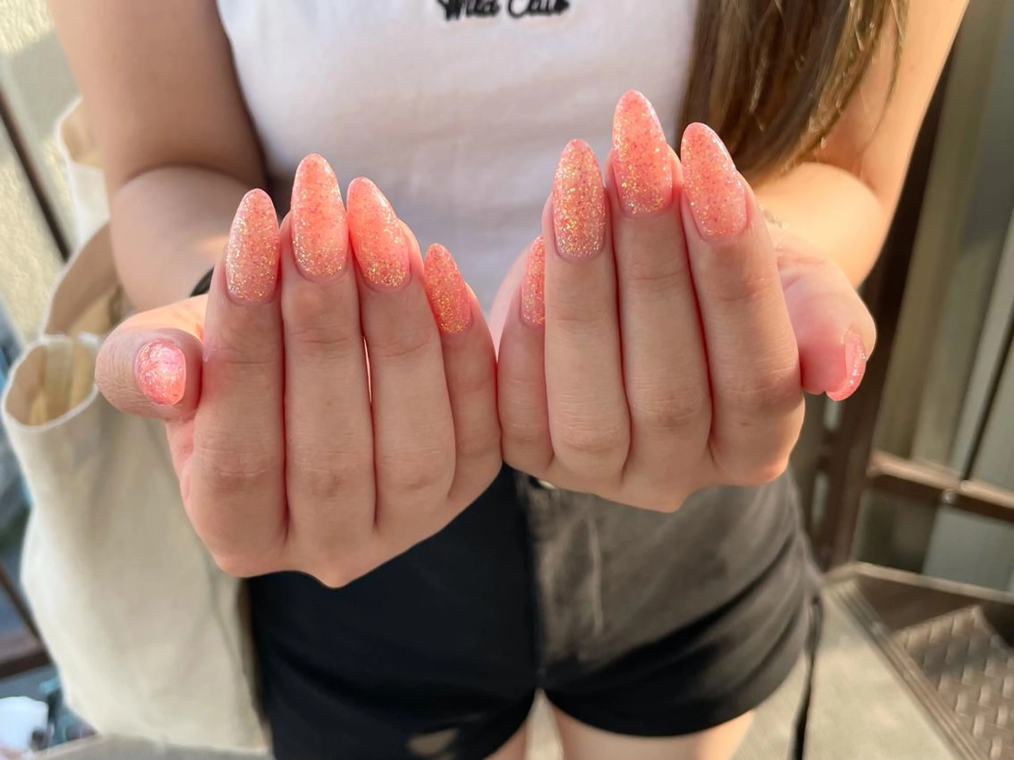 ネイル ラメ(グリッター) ワンカラーネイル ハンドネイル ハンドケア nail salon BONO所属・nail salon アトリエBONOのネイルデザイン