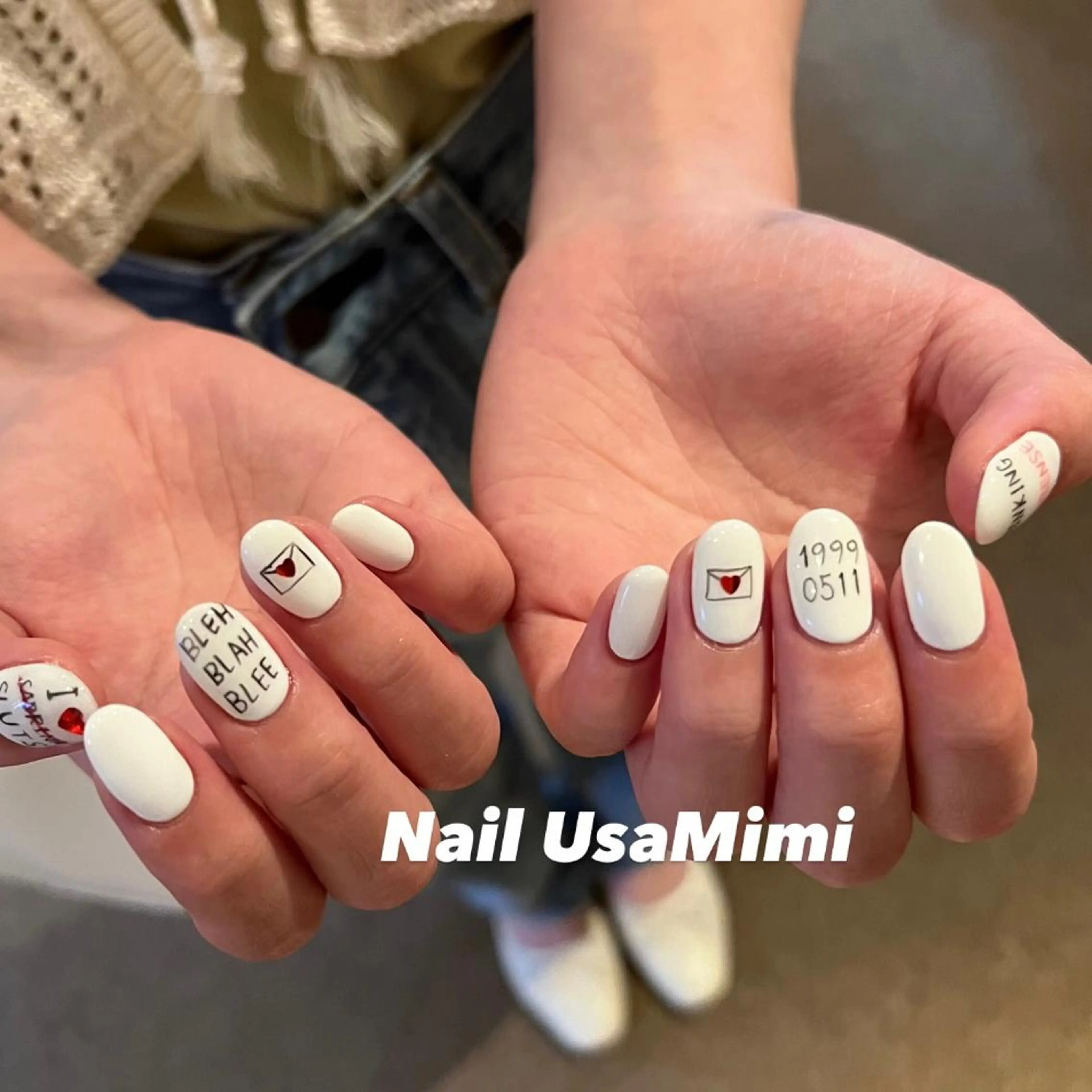 ネイル オーロラネイル フットネイル ジェルネイル 氷ネイル・うるうるネイル キラキラネイル 本町ネイルNail UsaMimiのネイルデザイン