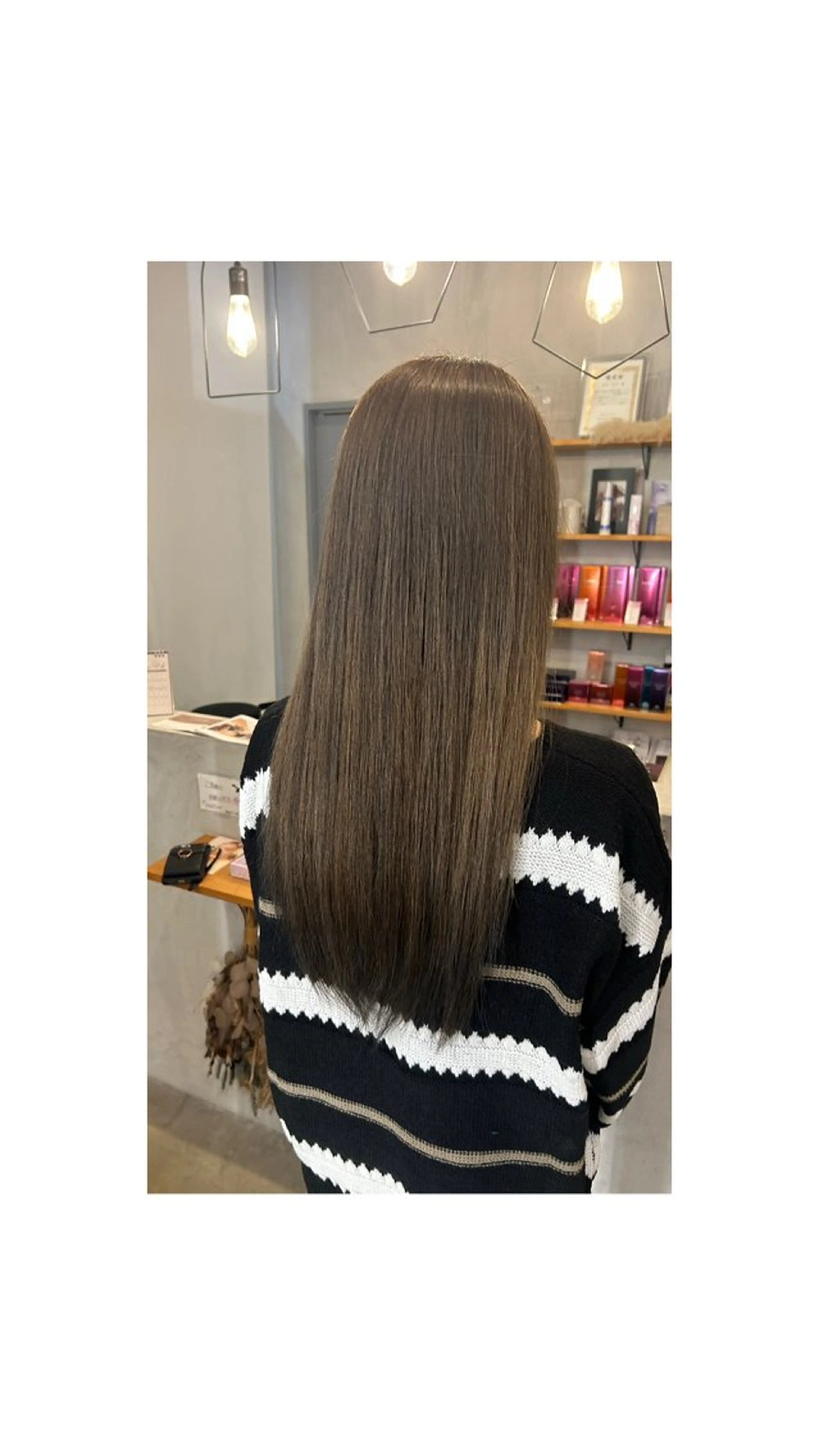 ロング アッシュ アッシュブラウン ハイライト 楓恋🎀ブリーチ・カ ラーモデル募集中🎀のヘアスタイル