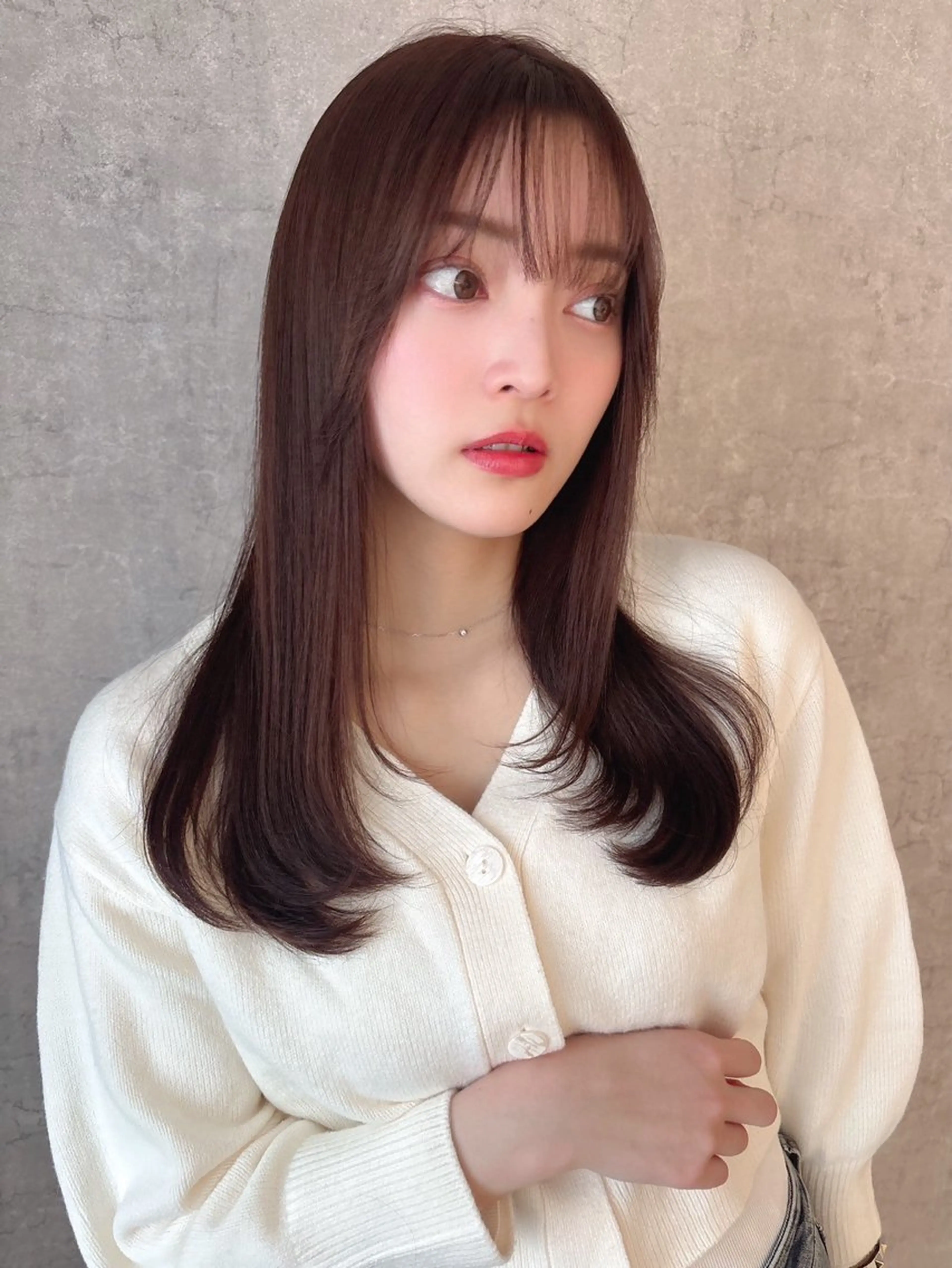 セミロング 深見 隆太/髪質改善 【縮毛矯正】のヘアスタイル