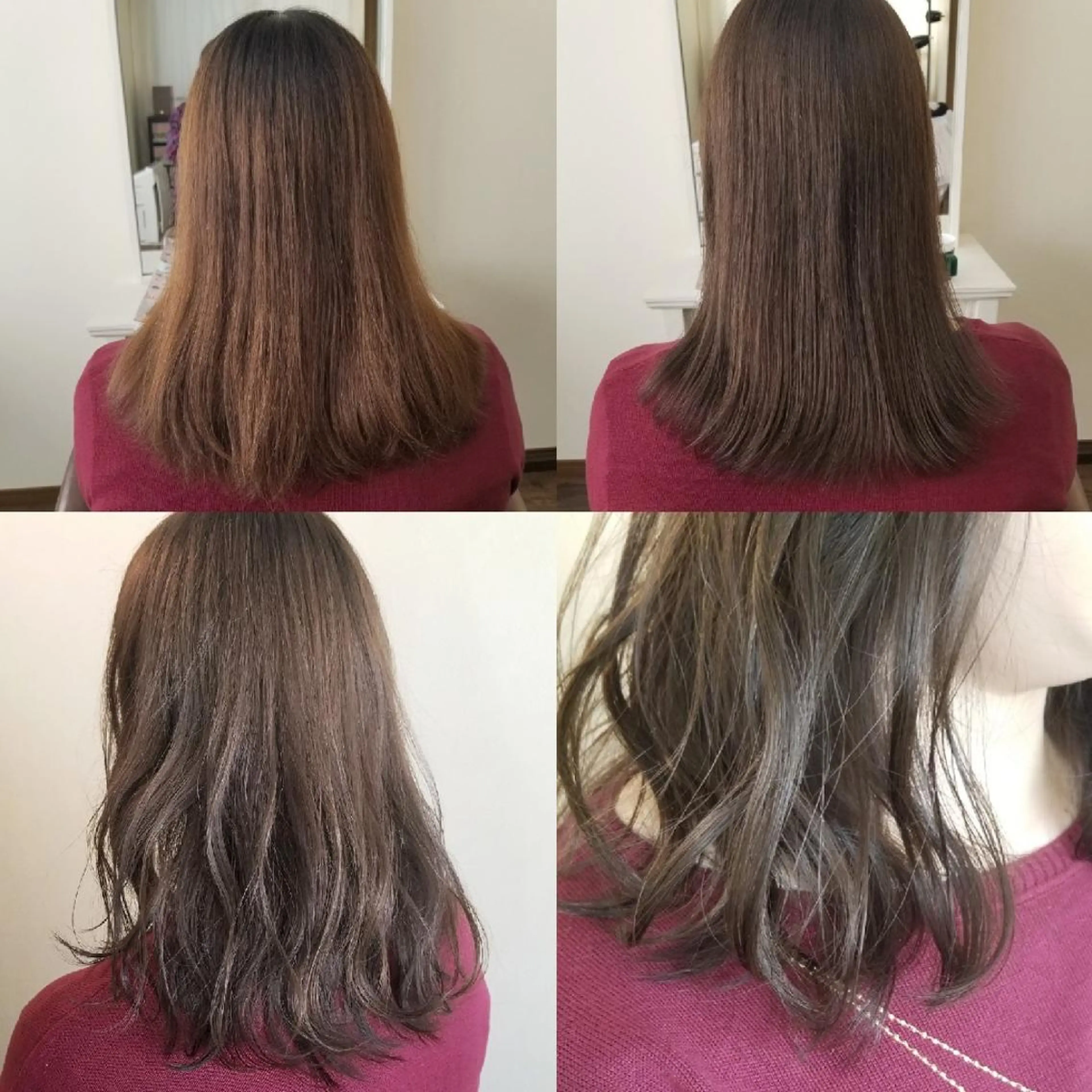 セミロング カラー 伊藤 功士のヘアスタイル