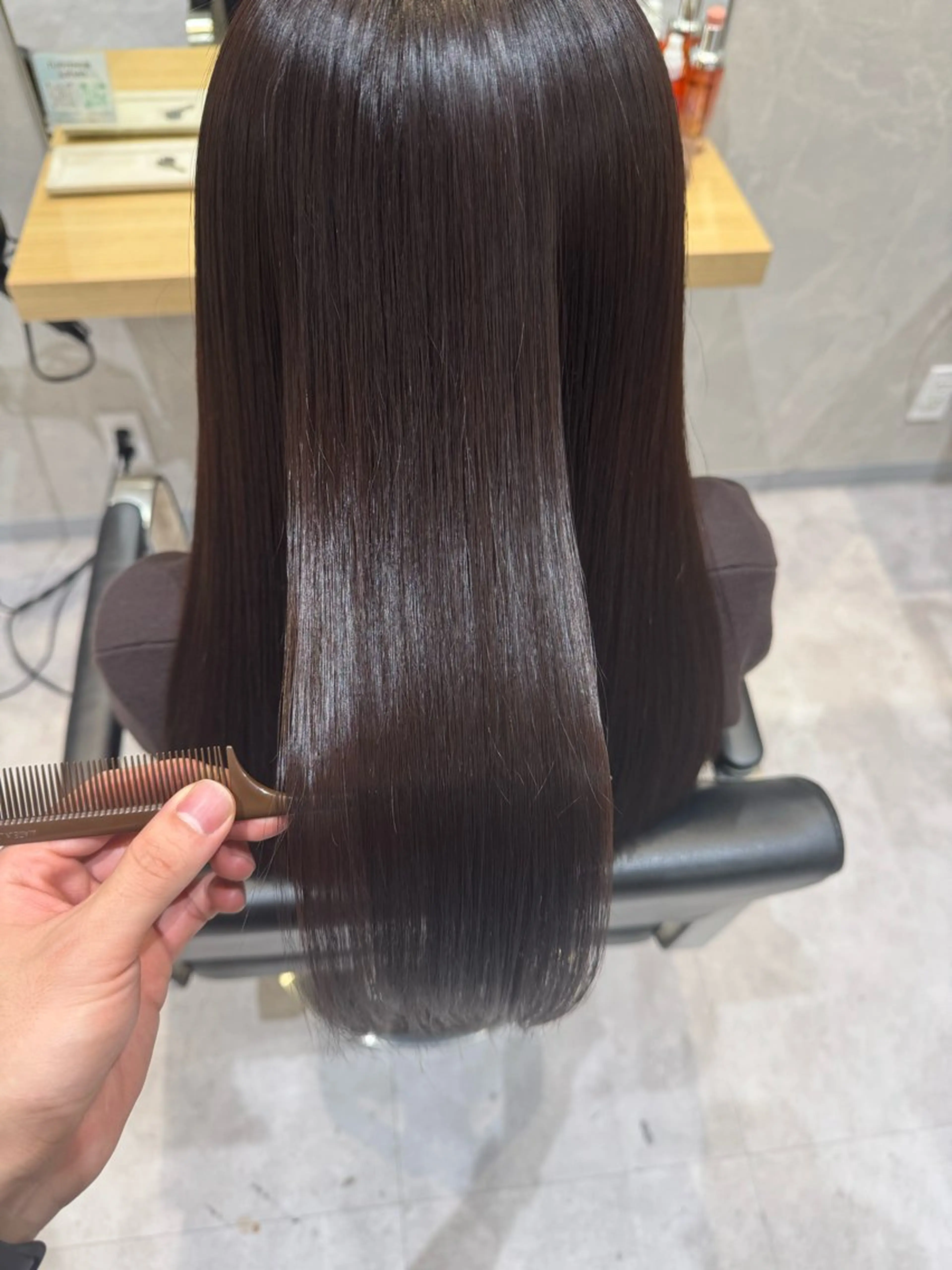 ロング 髪質改善 縮毛矯正 カット ヘアカラー 縮毛矯正 髪質改善/縮毛矯正 /メンズパーマ川田のヘアスタイル