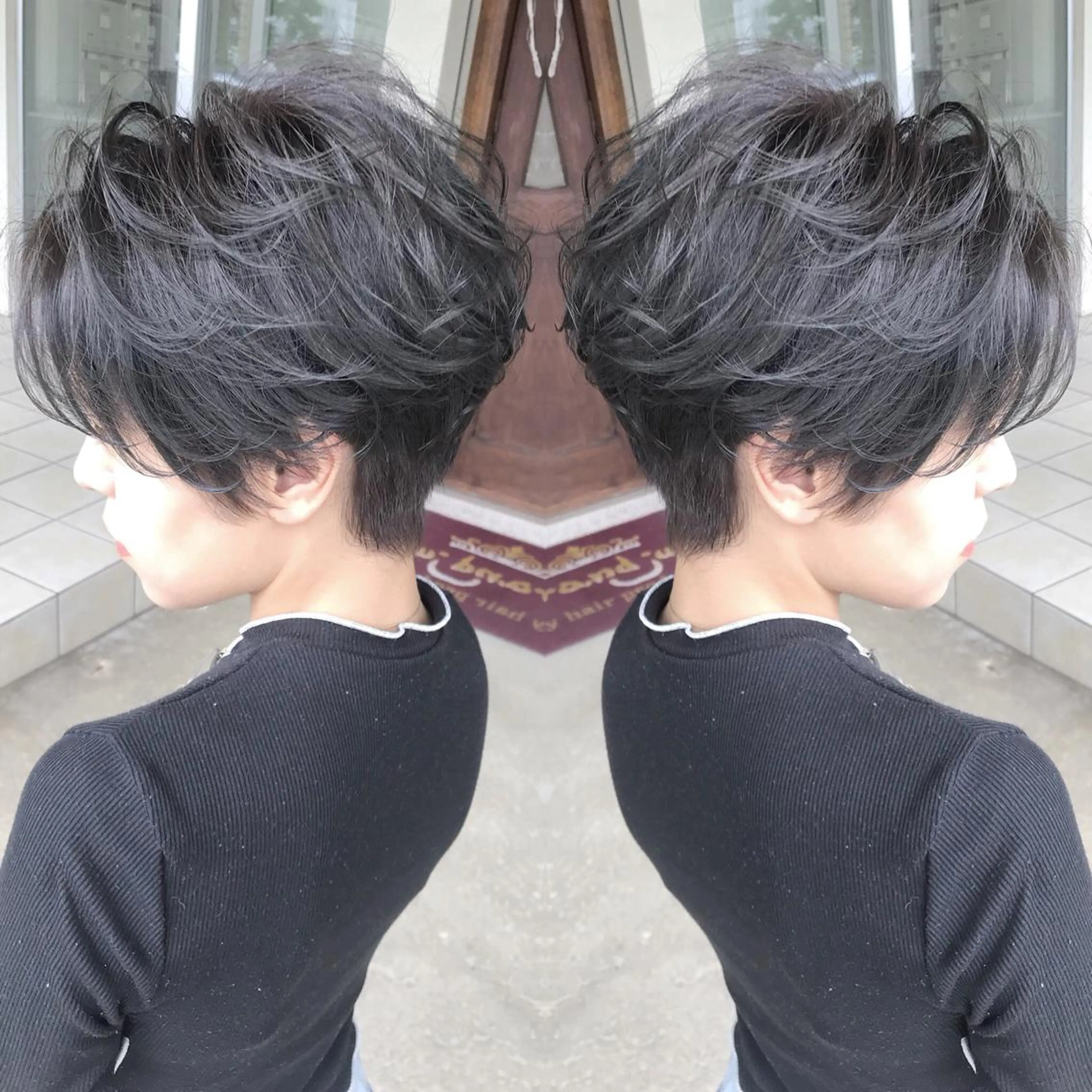 ショート カラー ショートヘア カット ヘアカラー トリートメント grand juteのヘアスタイル