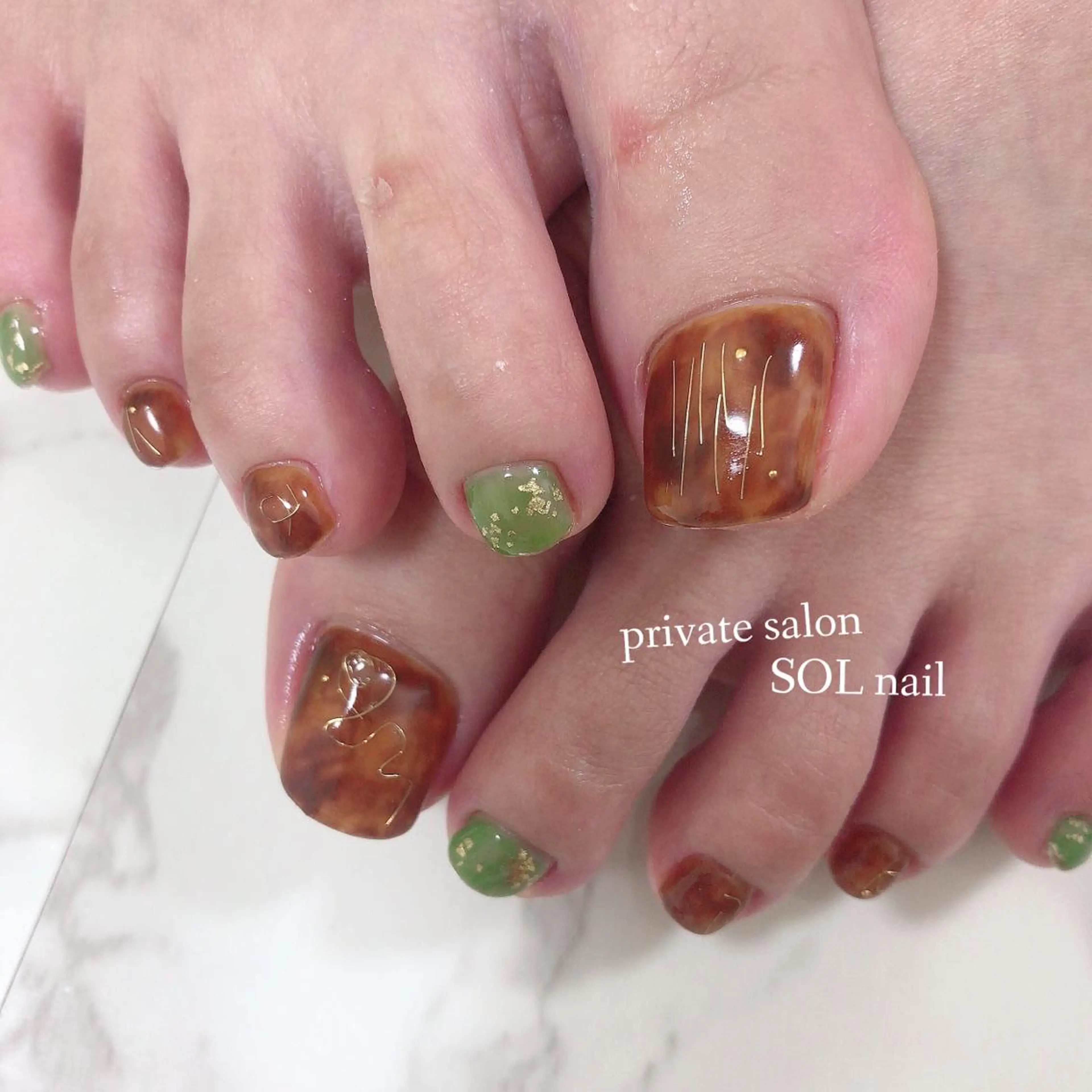 ネイル フットネイル SOL NAILのネイルデザイン