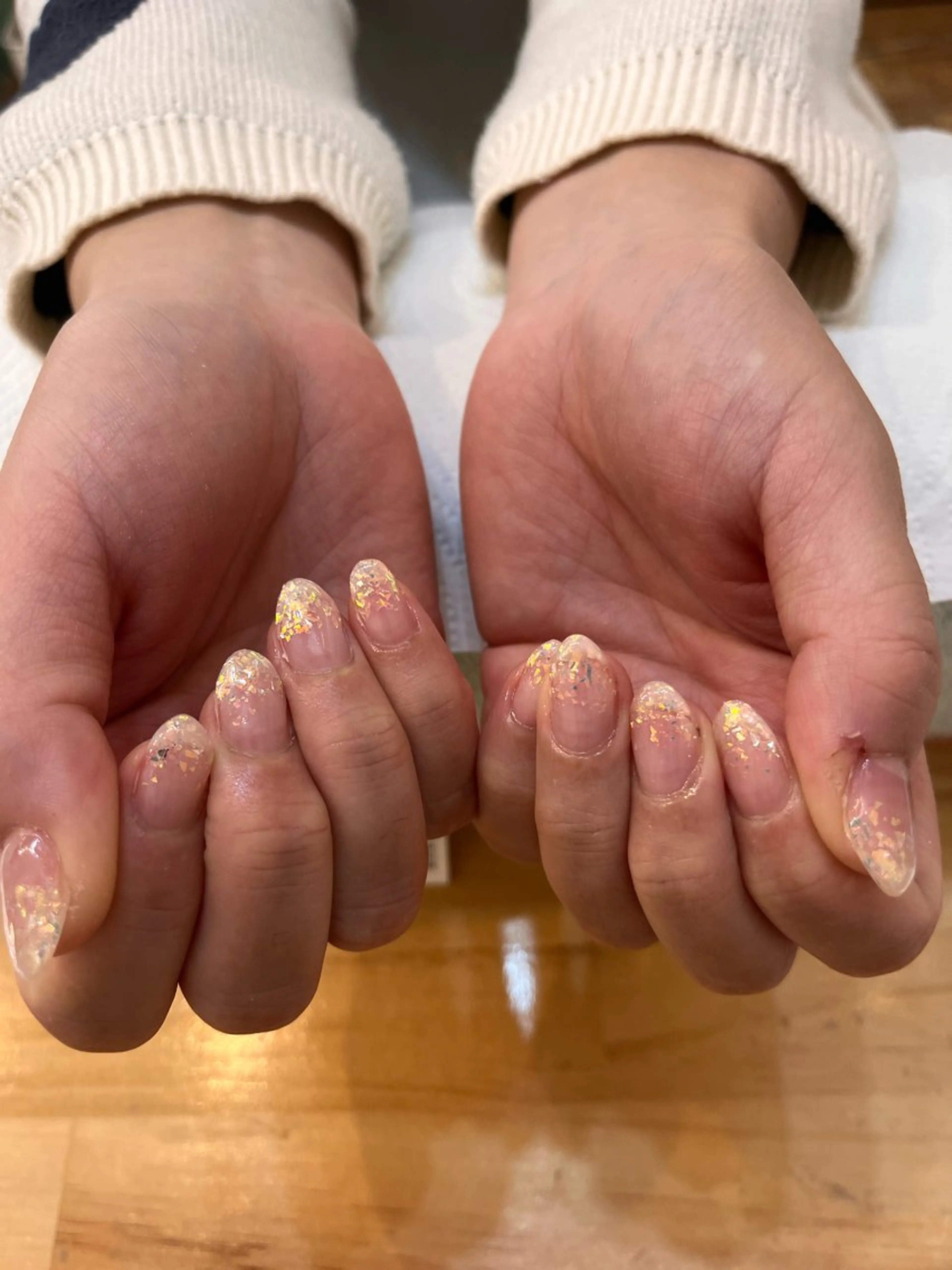 【オフあり】ラメグラデーション✨🌸選べる55色🫧🫧1色追加 ¥500~🌈の写真