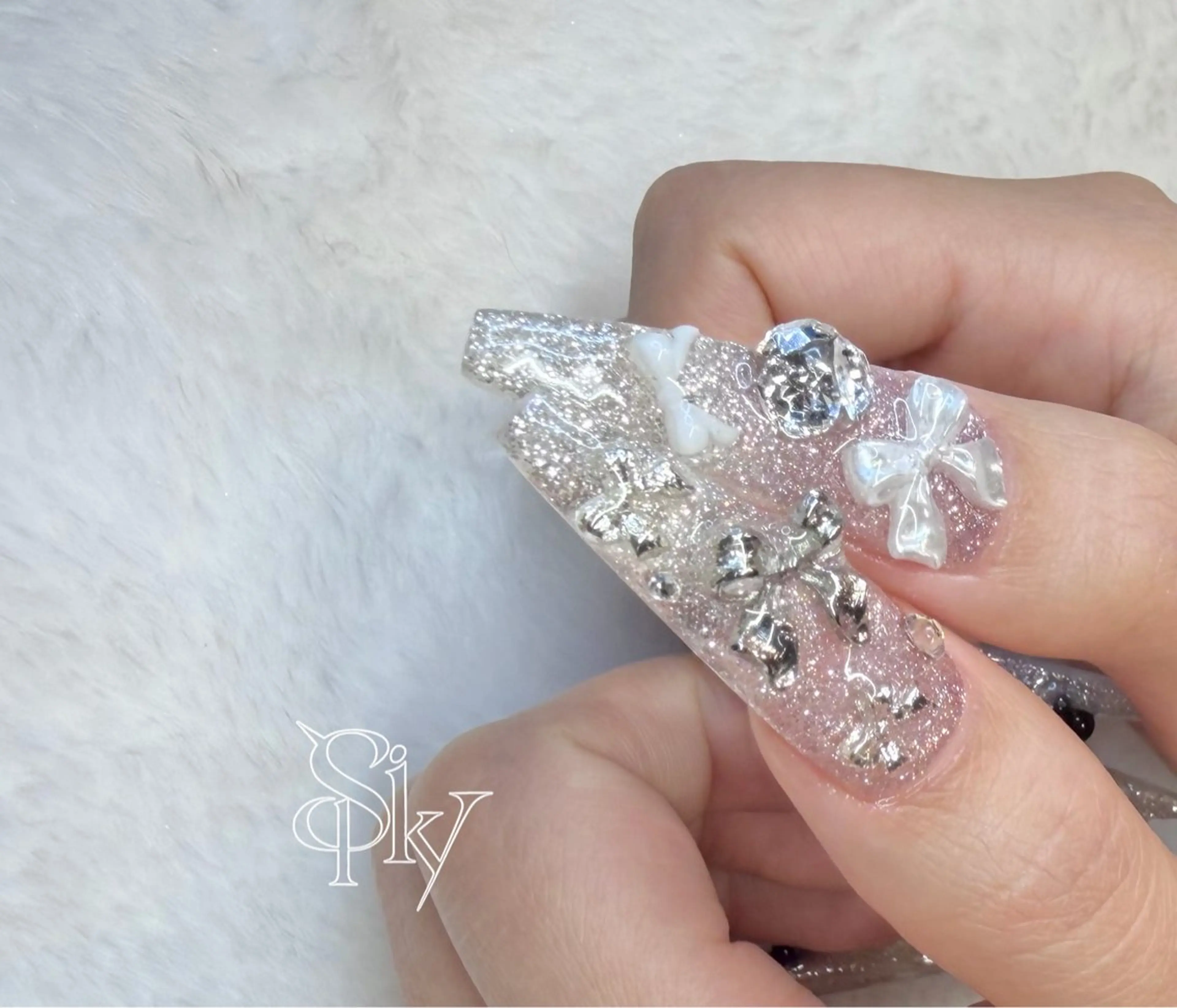 ネイル ハンドネイル Spiky とうげ ふうかのネイルデザイン