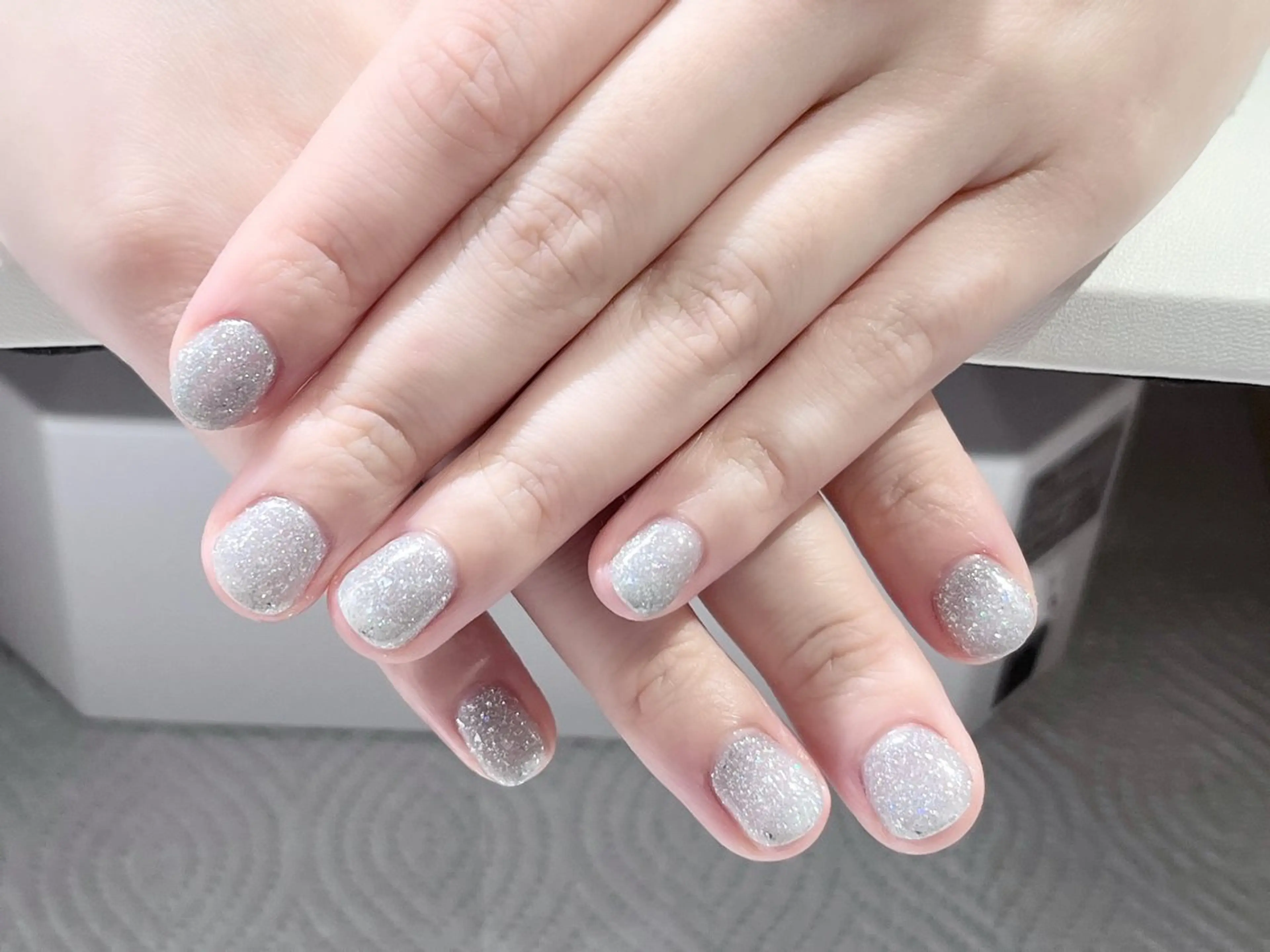 ネイル フラッシュネイル ラメ(グリッター) ワンカラーネイル ハンドネイル Belle Fleuve ASUのネイルデザイン