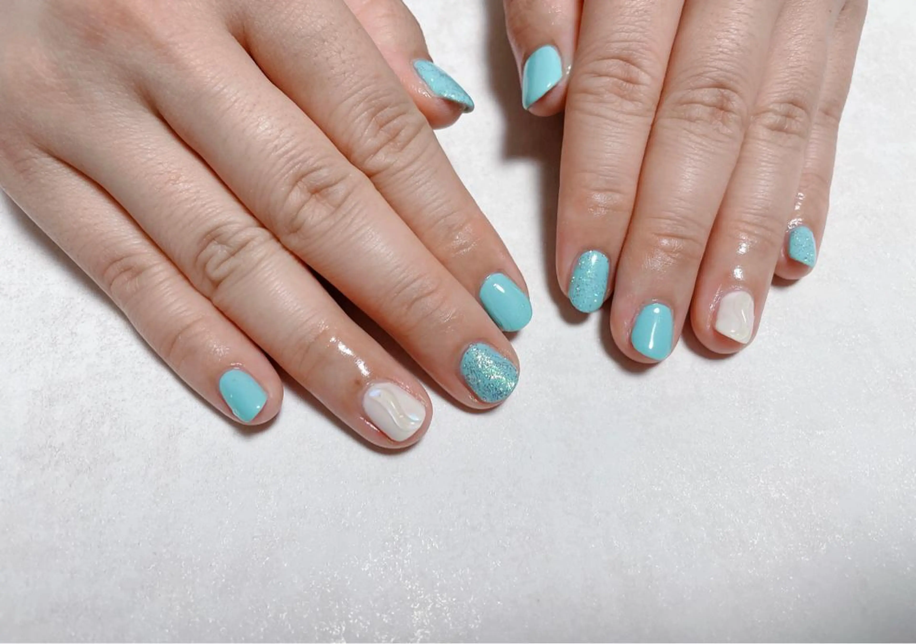 ネイル オーロラネイル フラワーネイル フットネイル フレンチネイル ジェルネイル ハンドネイル kikinail 溝の口のネイルデザイン