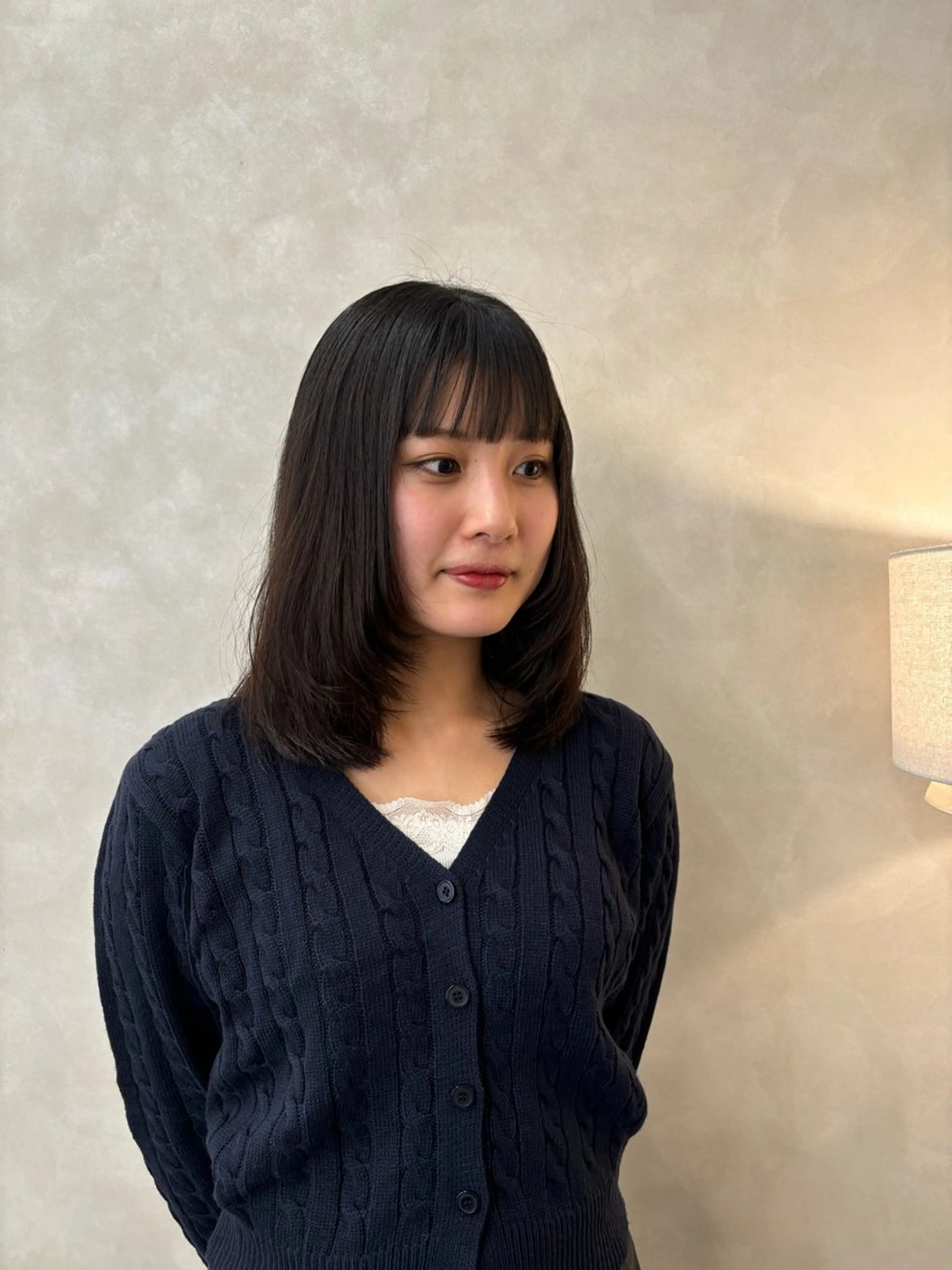 ミディアム レイヤーカット ボブ/レイヤー/暖色 カラー/モモカ🎀のヘアスタイル