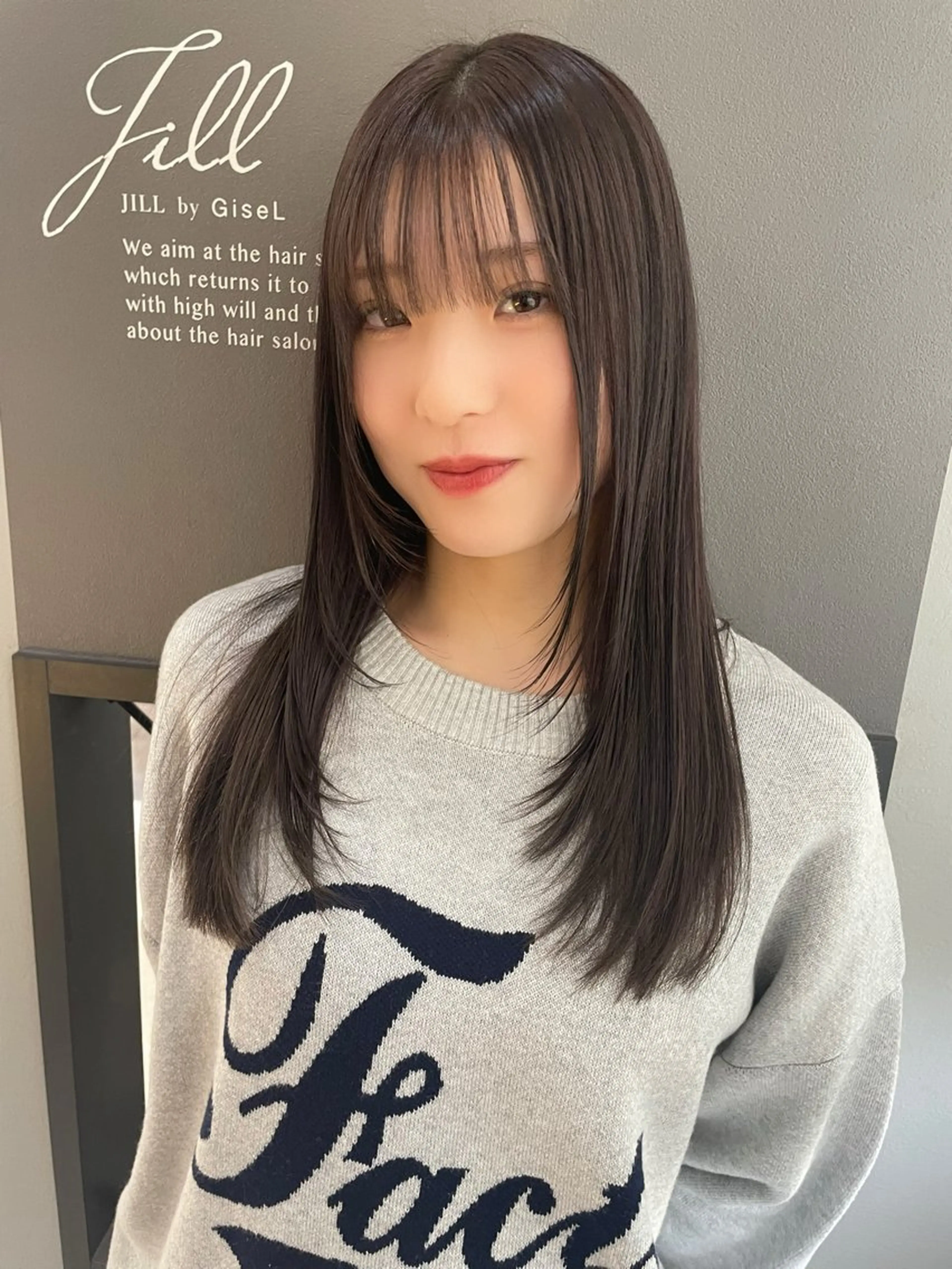 セミロング カラー カット ヘアカラー AIRI layer cut hairのヘアスタイル