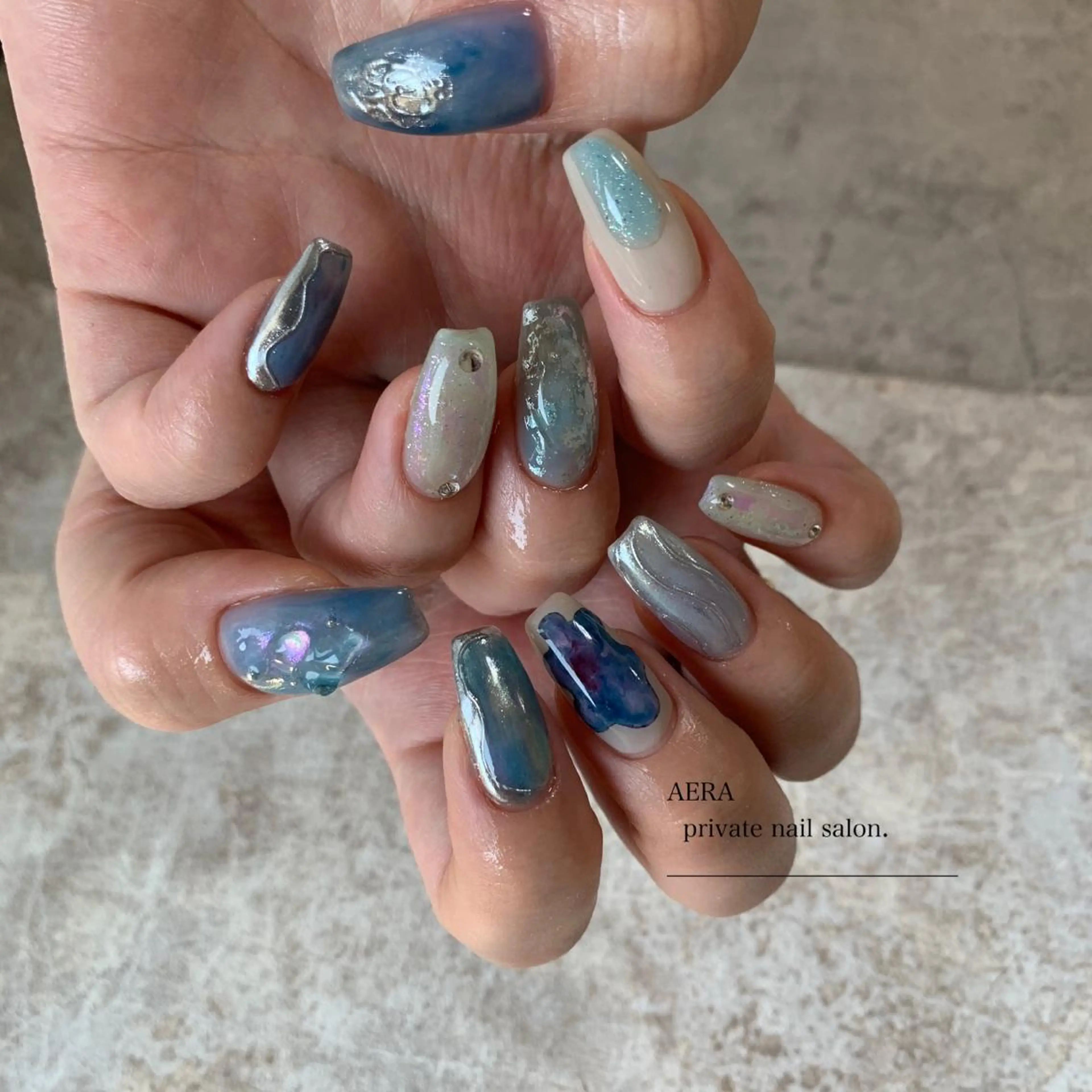 ネイル AERA nail shino🐱⸝꙳のネイルデザイン
