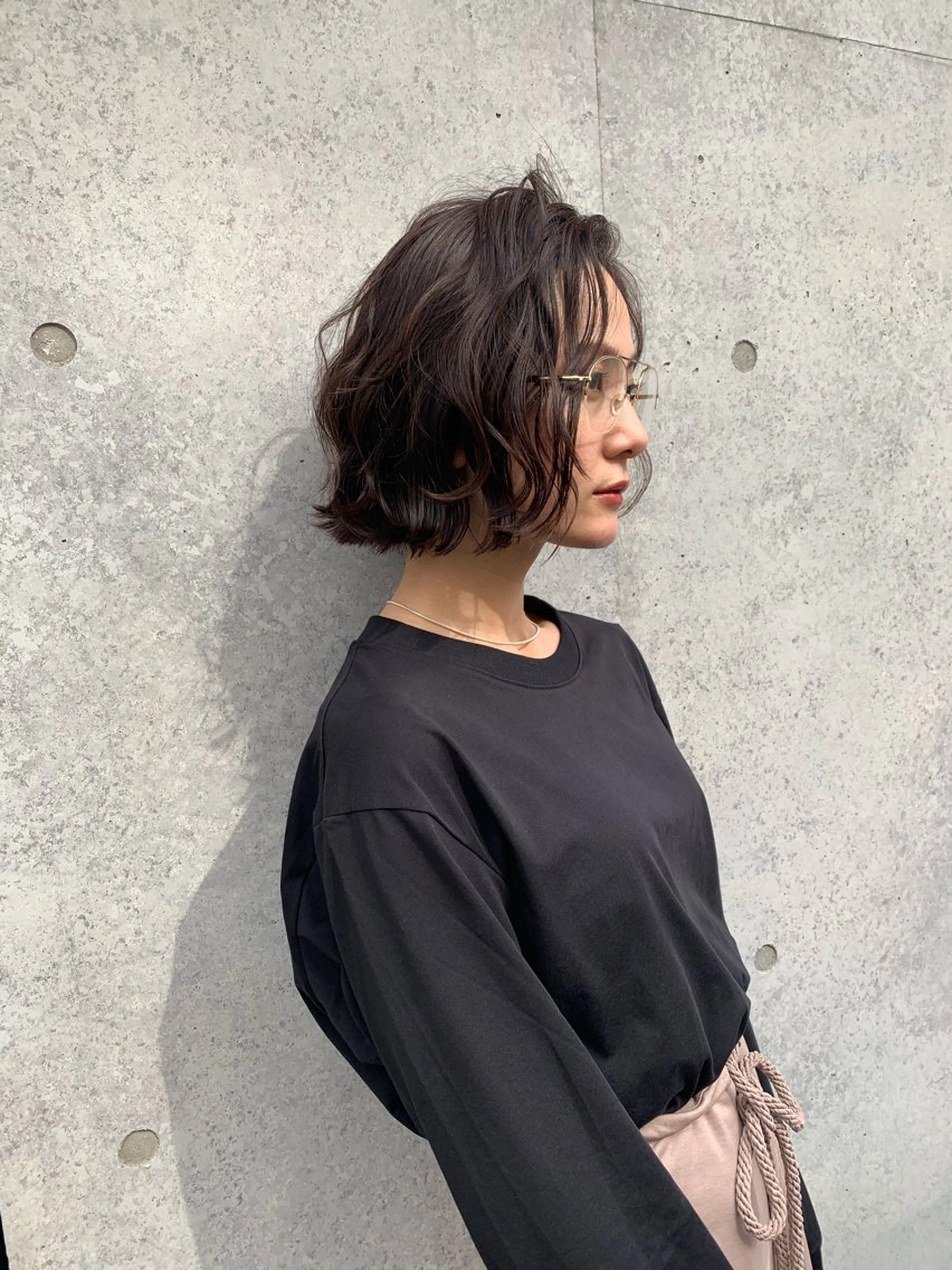 ミディアム くせっ毛カット タツヤのヘアスタイル