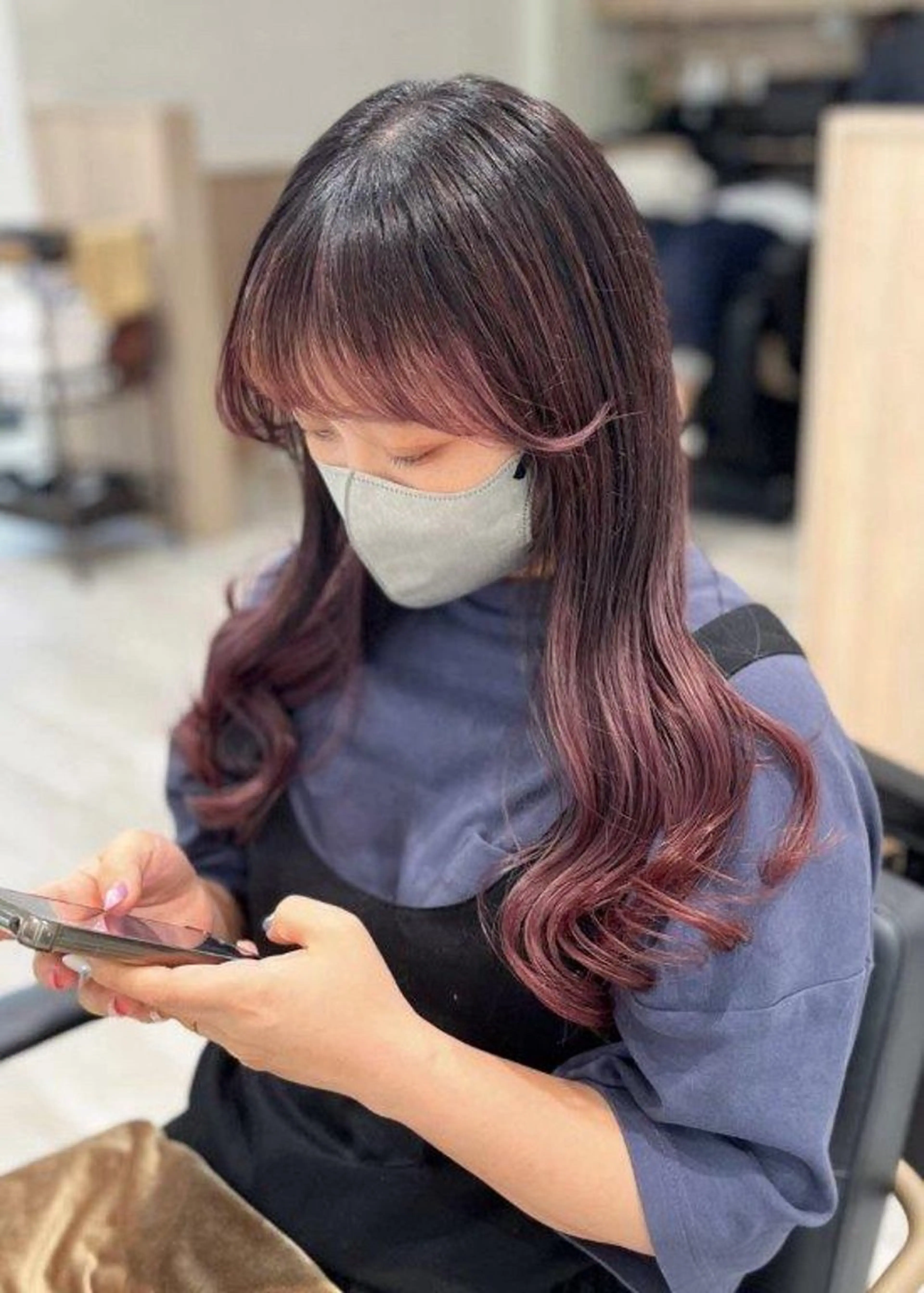 カラー °ʚ暖色カラー特化 ɞ°Ash国立店ほののヘアスタイル