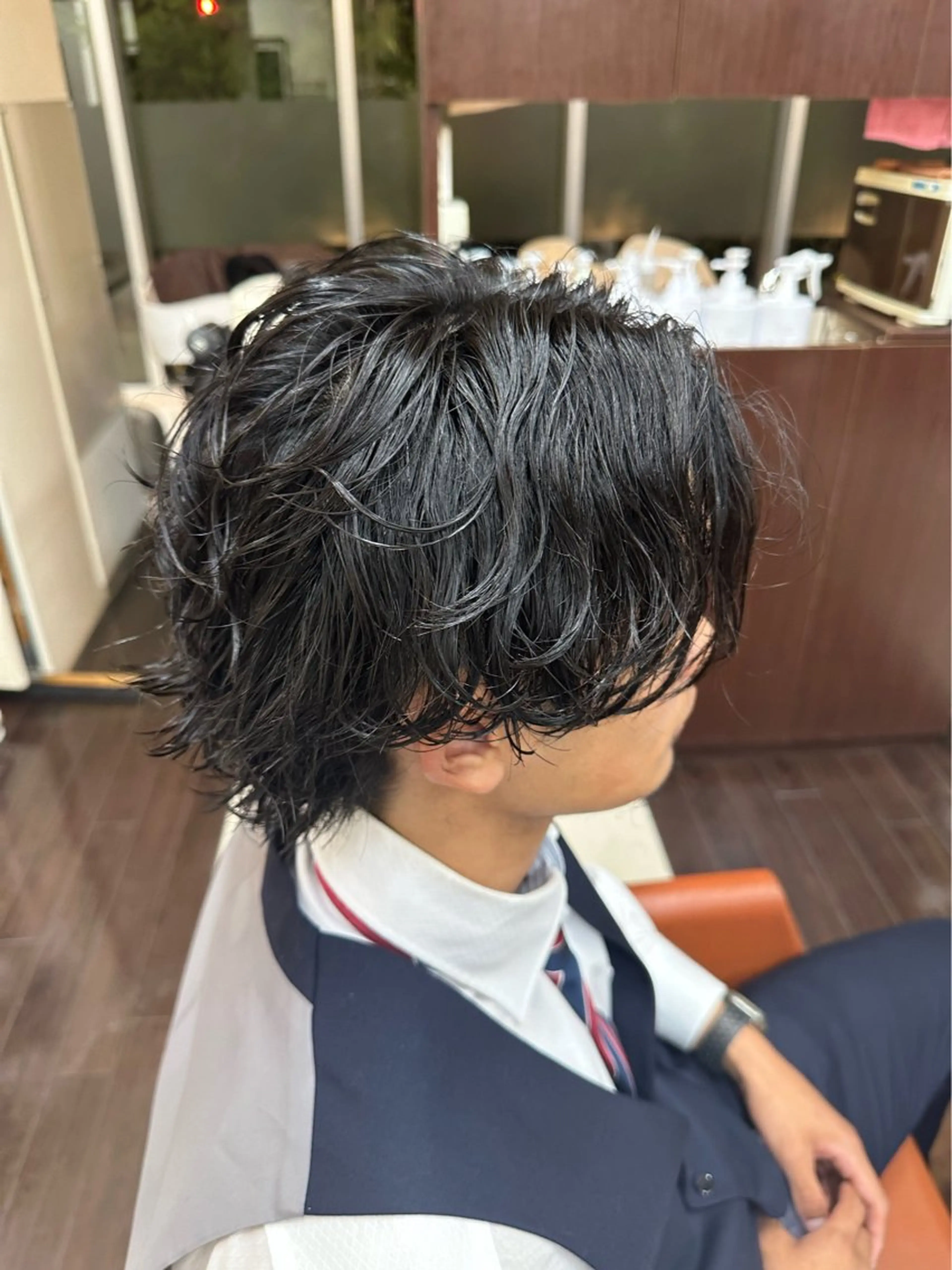 ショート カラー パーマ メンズ カット パーマ ヘアセット 毎月230人担当/ メンズヘア/清和武虎のヘアスタイル