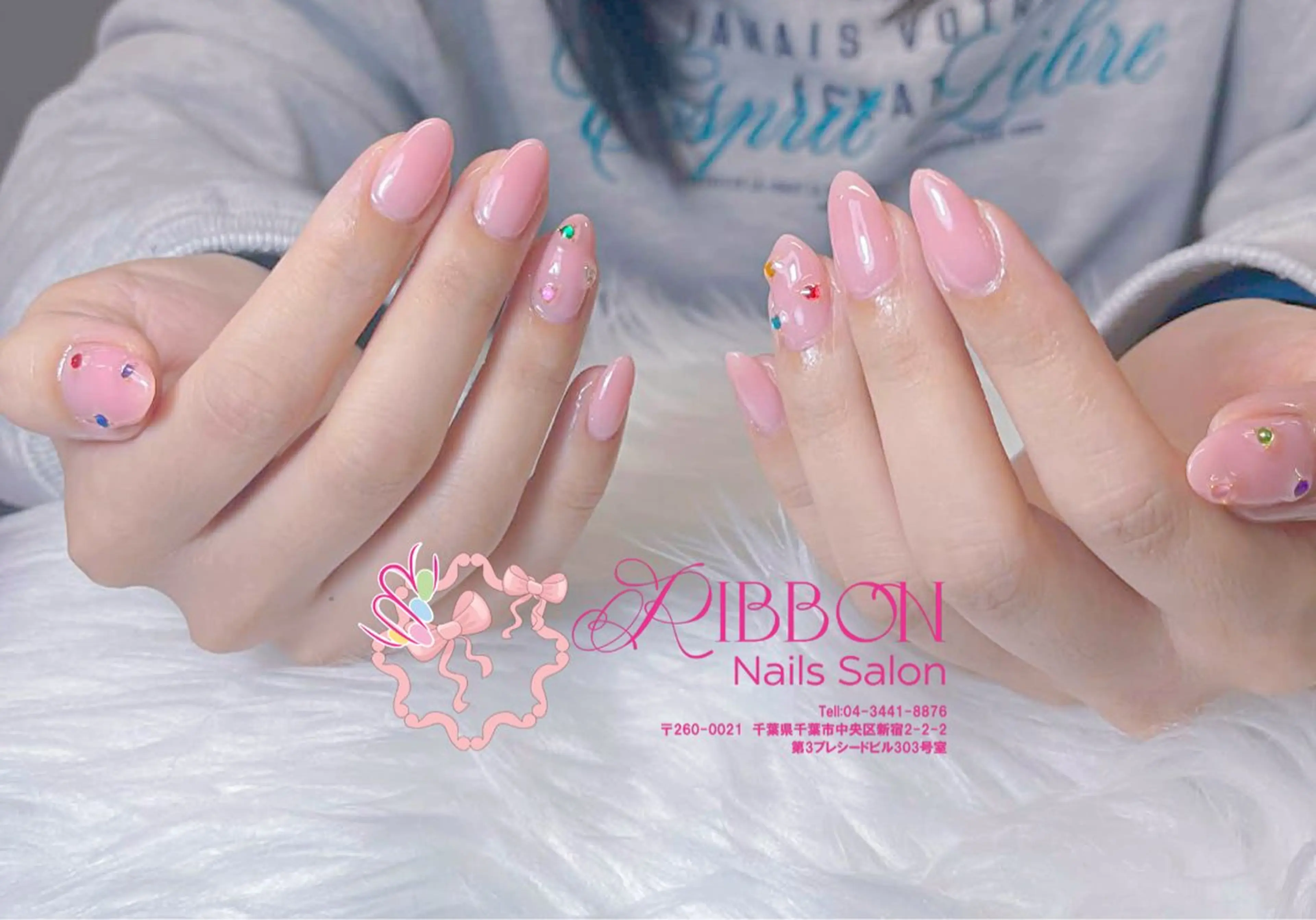 ネイル フレンチネイル ジェルネイル マグネットネイル 持ち込み ニュアンスネイル ハンドネイル Ribbonnail salonのネイルデザイン