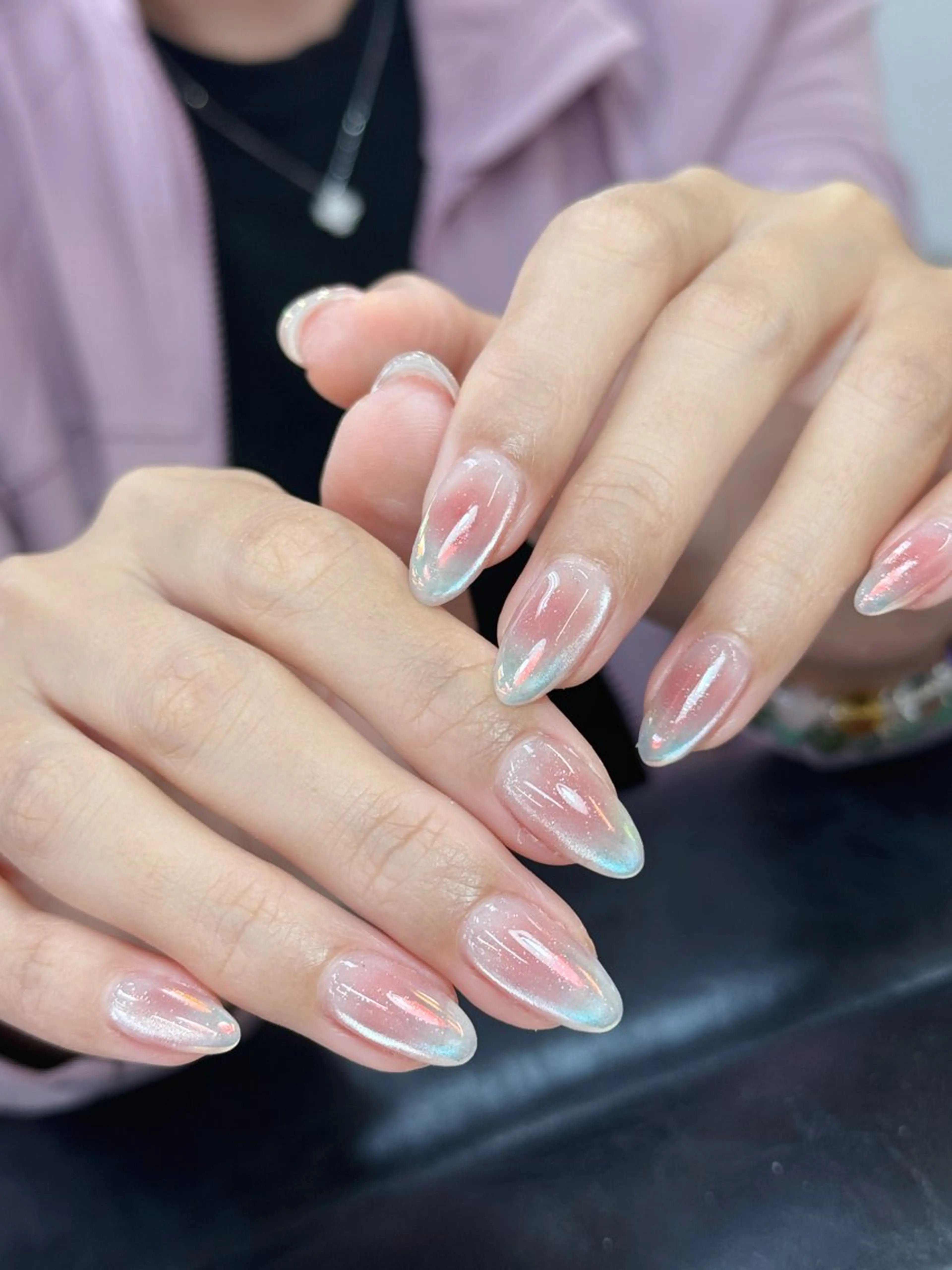 ネイル オーロラネイル チークネイル マグネットネイル ハンドネイル St.nail momoのネイルデザイン