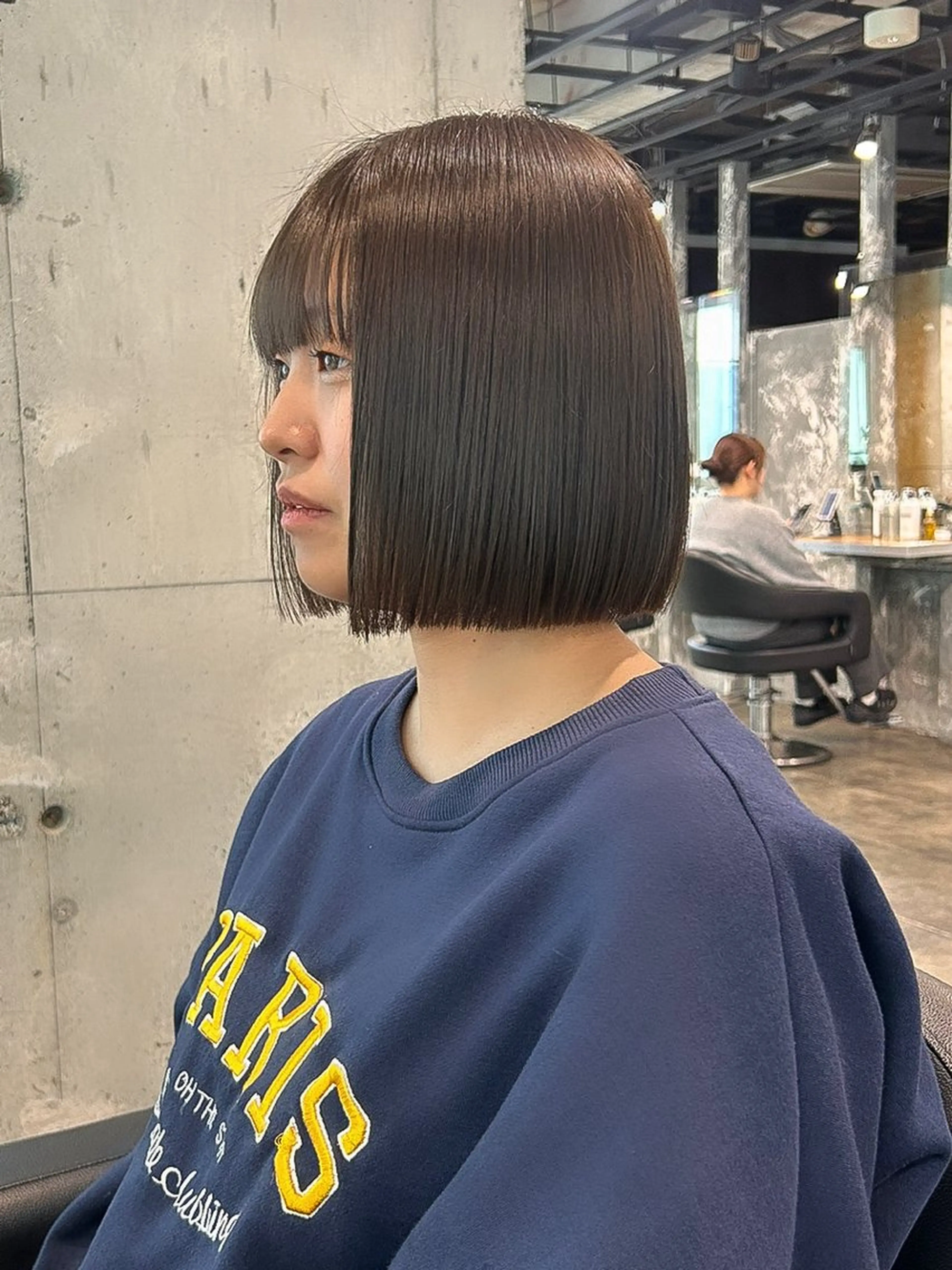 ショート カラー 切りっぱなしボブ ボブ 韓国風ヘア 【縮毛矯正ブリーチ】 MANATO🌈のヘアスタイル