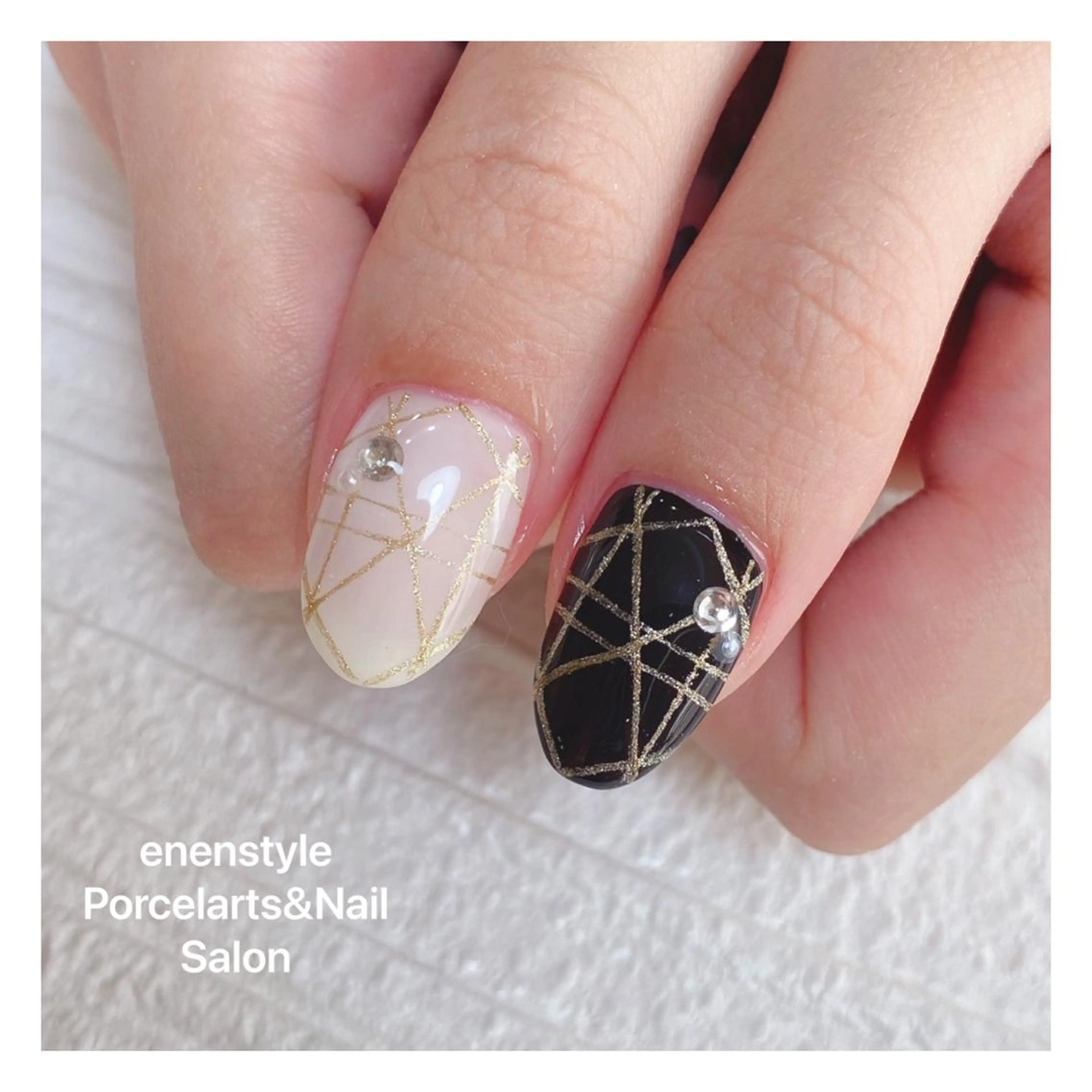 ミディアム ネイル ハンドネイル 👑enen style👑のネイルデザイン