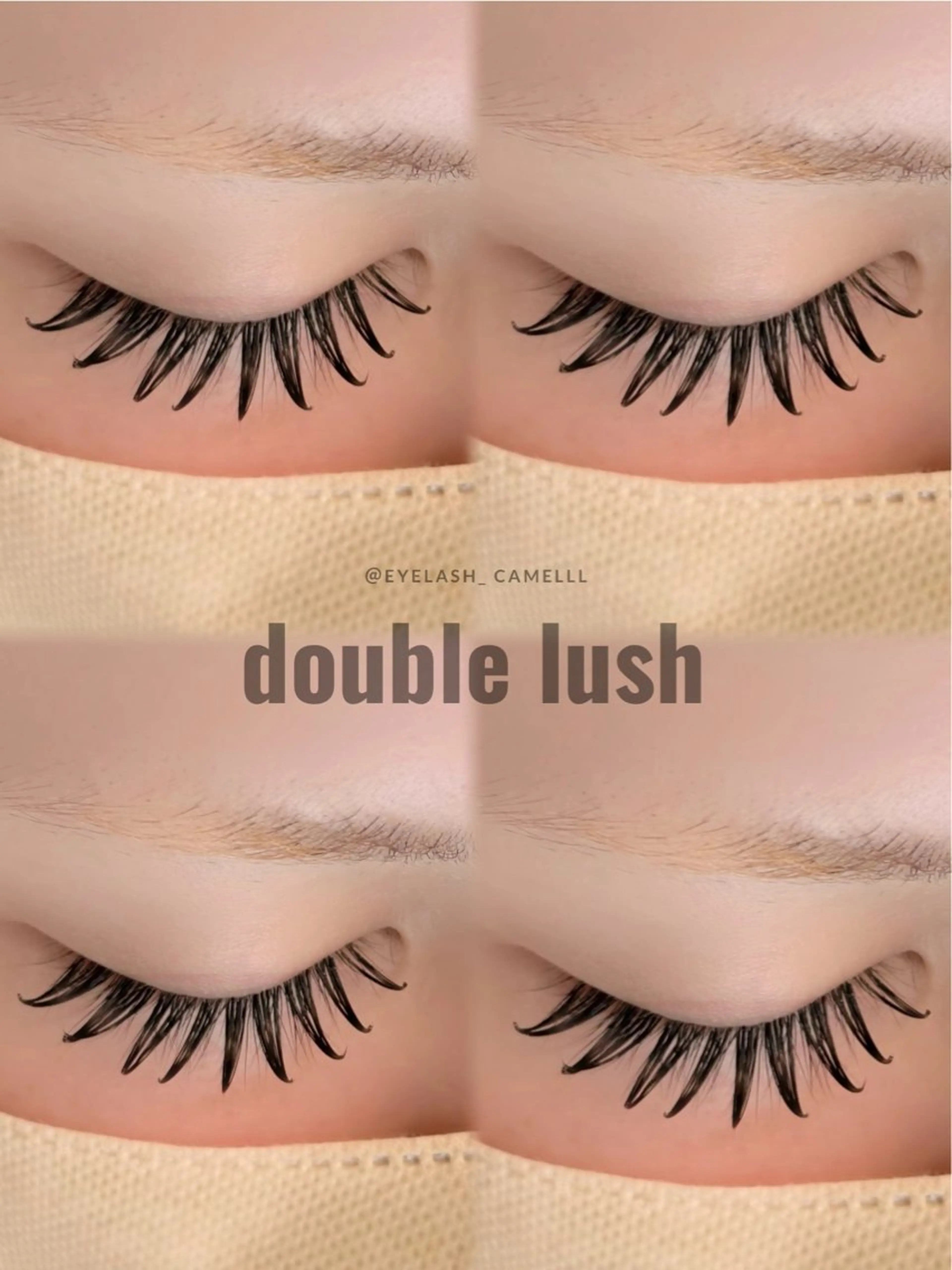 マツエク・マツパ マツエク 【那覇/束感まつ毛 /LED】ｷｬﾒﾙのマツエク・マツパデザイン