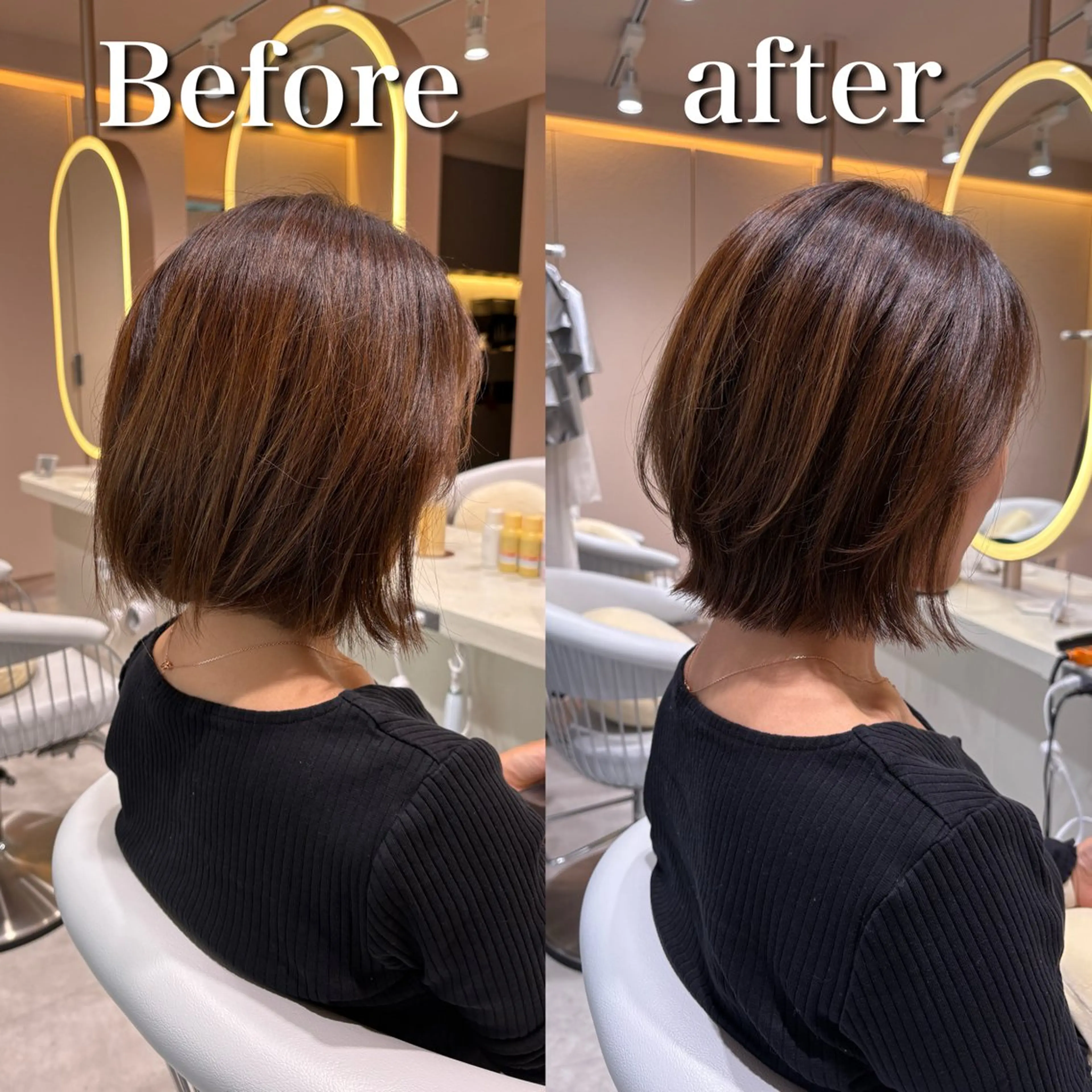 ショート ボブレイヤー ボブ レイヤーカット カット トリートメント レイヤーボブ特化/ 横浜/伊藤　怜のヘアスタイル