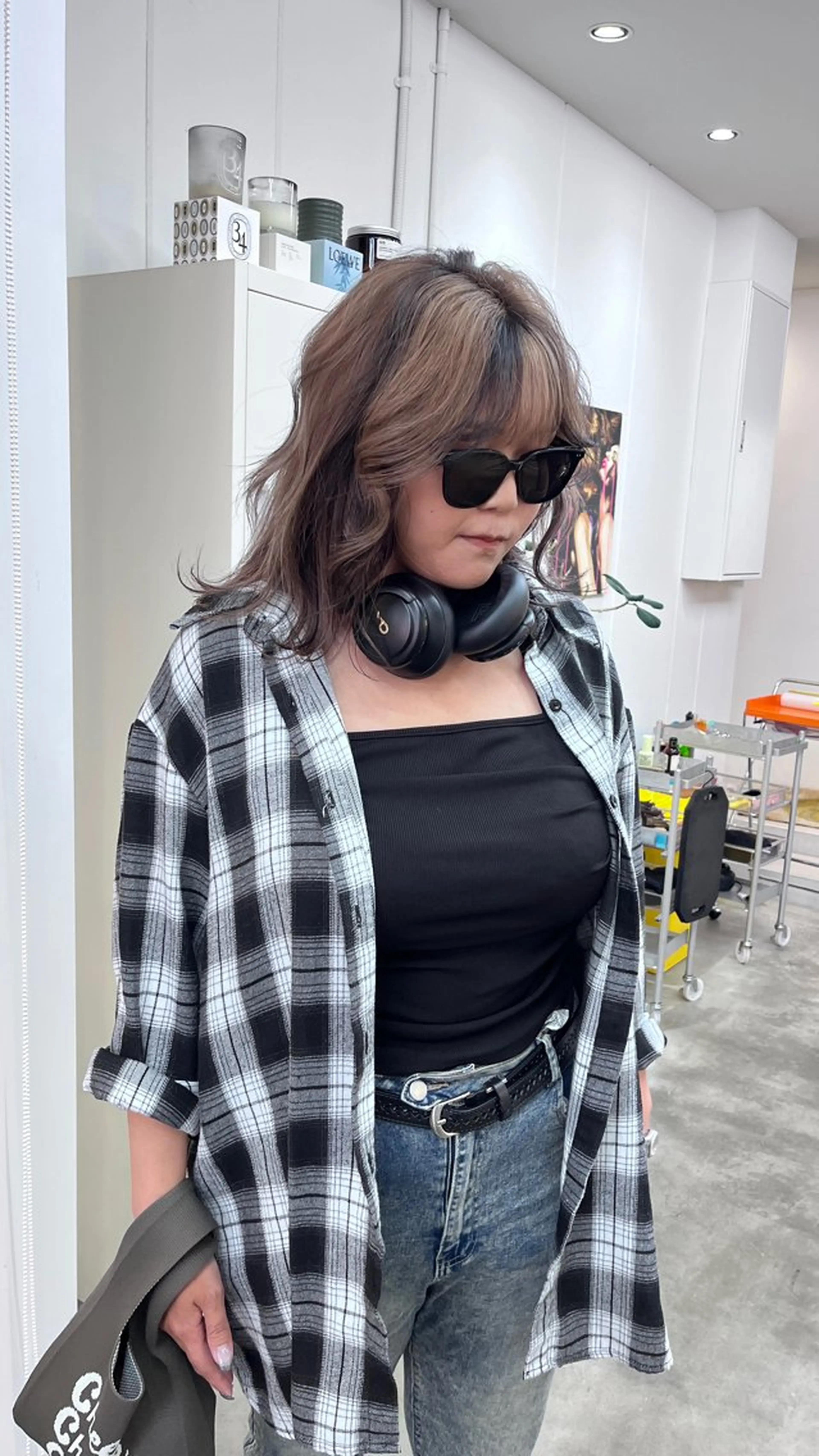 ミディアム カラー ヘアカラー トリートメント 堀江/心斎橋/西大橋 四ツ橋【Vers】のヘアスタイル