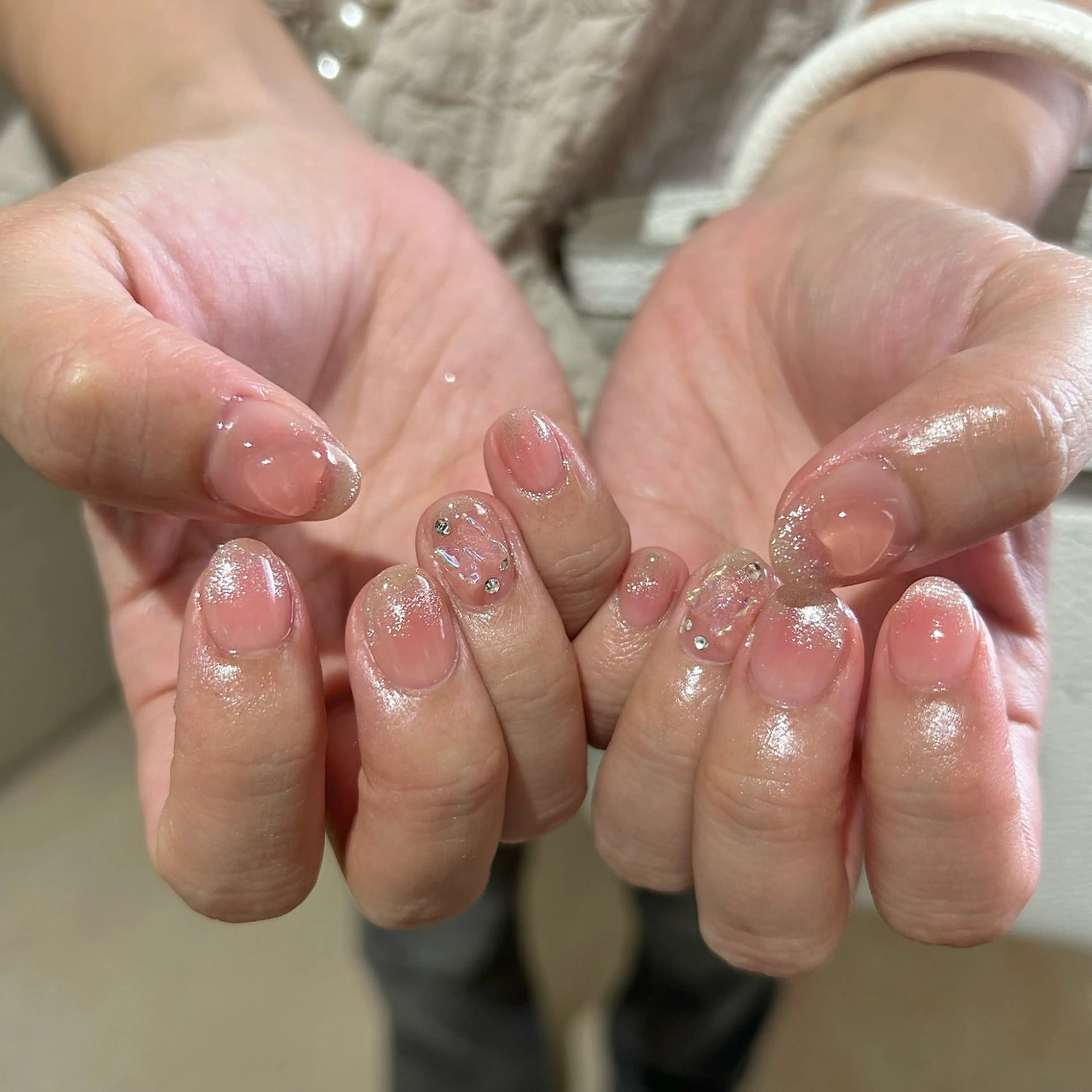 ネイル パラあり！フィルイン 美フォルムのネイルデザイン