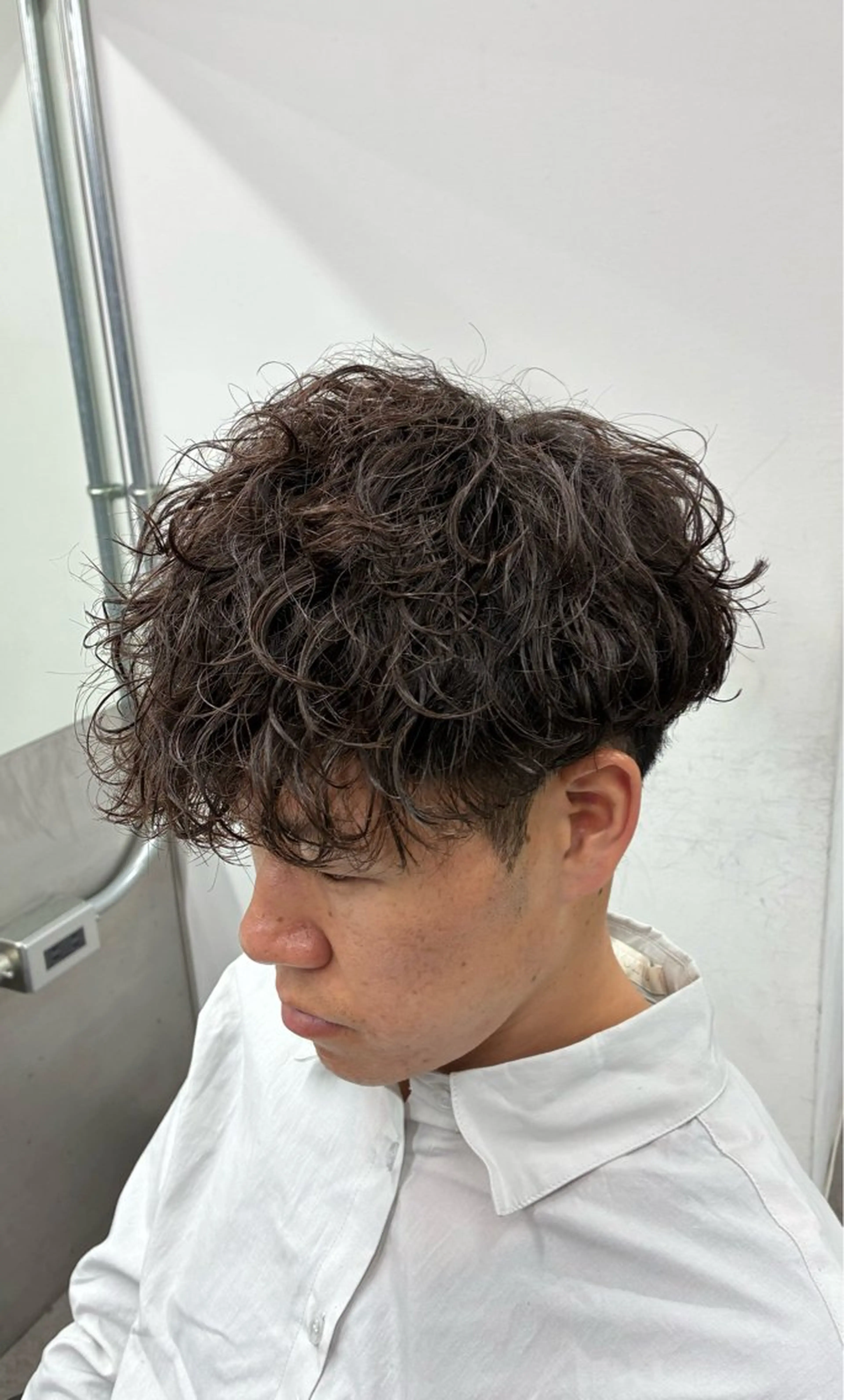 ショート パーマ メンズ カット パーマ トリートメント ヘアセット 【町田のパーマ職人】 颯太のヘアスタイル