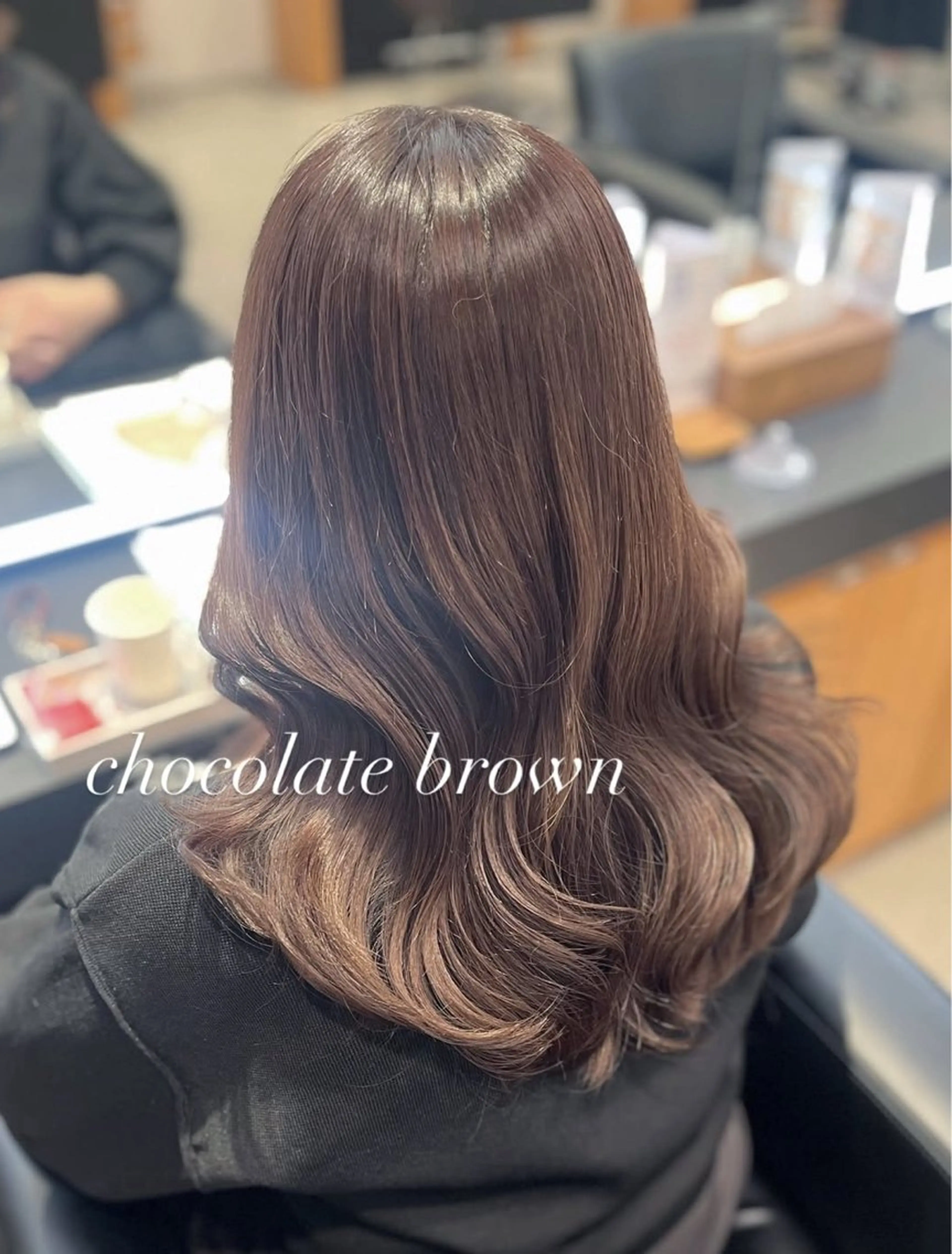 ミディアム チョコレートブラウン 髪質改善・水素カラー ARIA（ému）のヘアスタイル