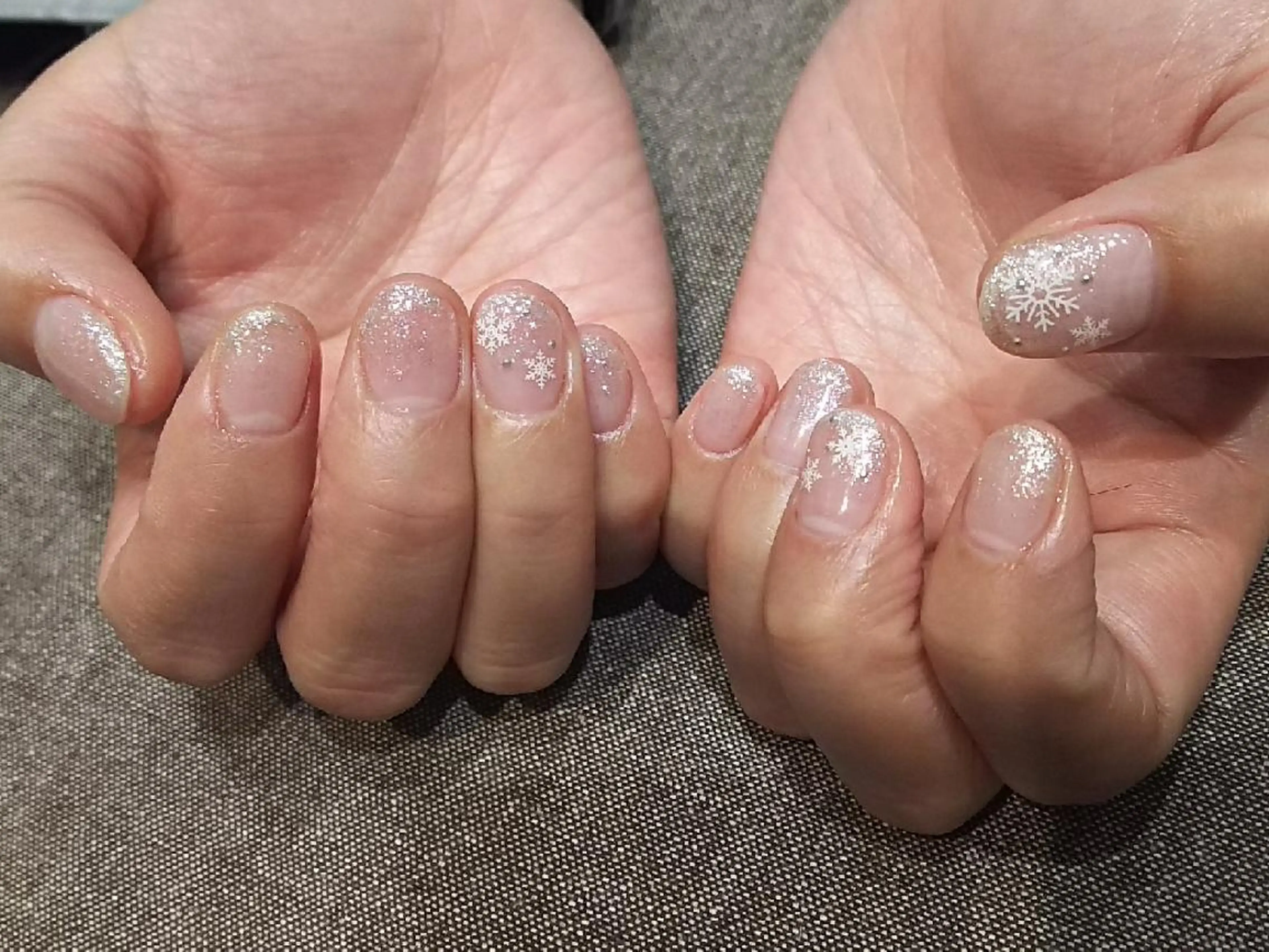 ネイル シルバー ハンドネイル Progress Nailのネイルデザイン