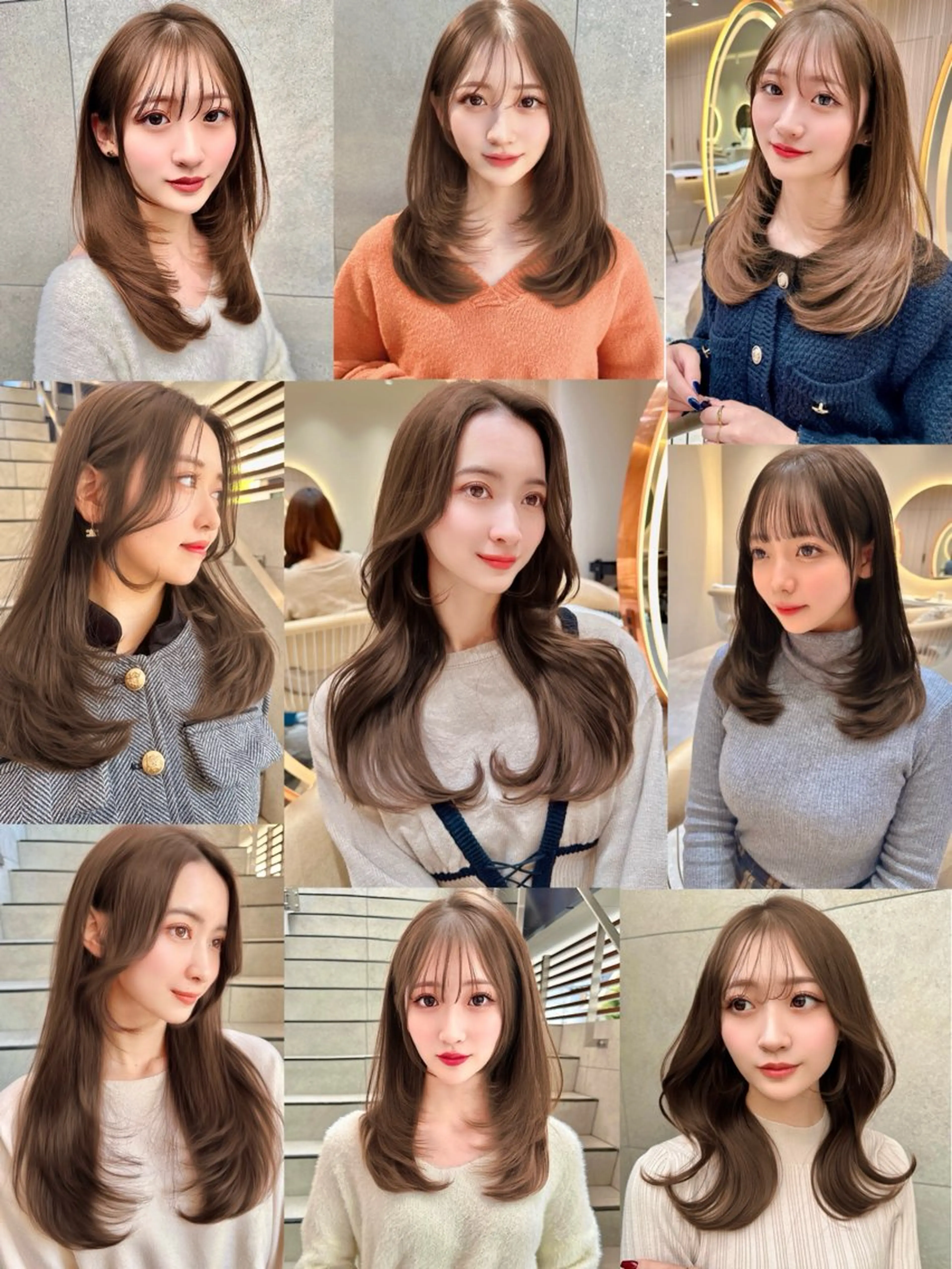 ロング カット ヘアカラー トリートメント レイヤー❣️縮毛矯 川村利幸のヘアスタイル