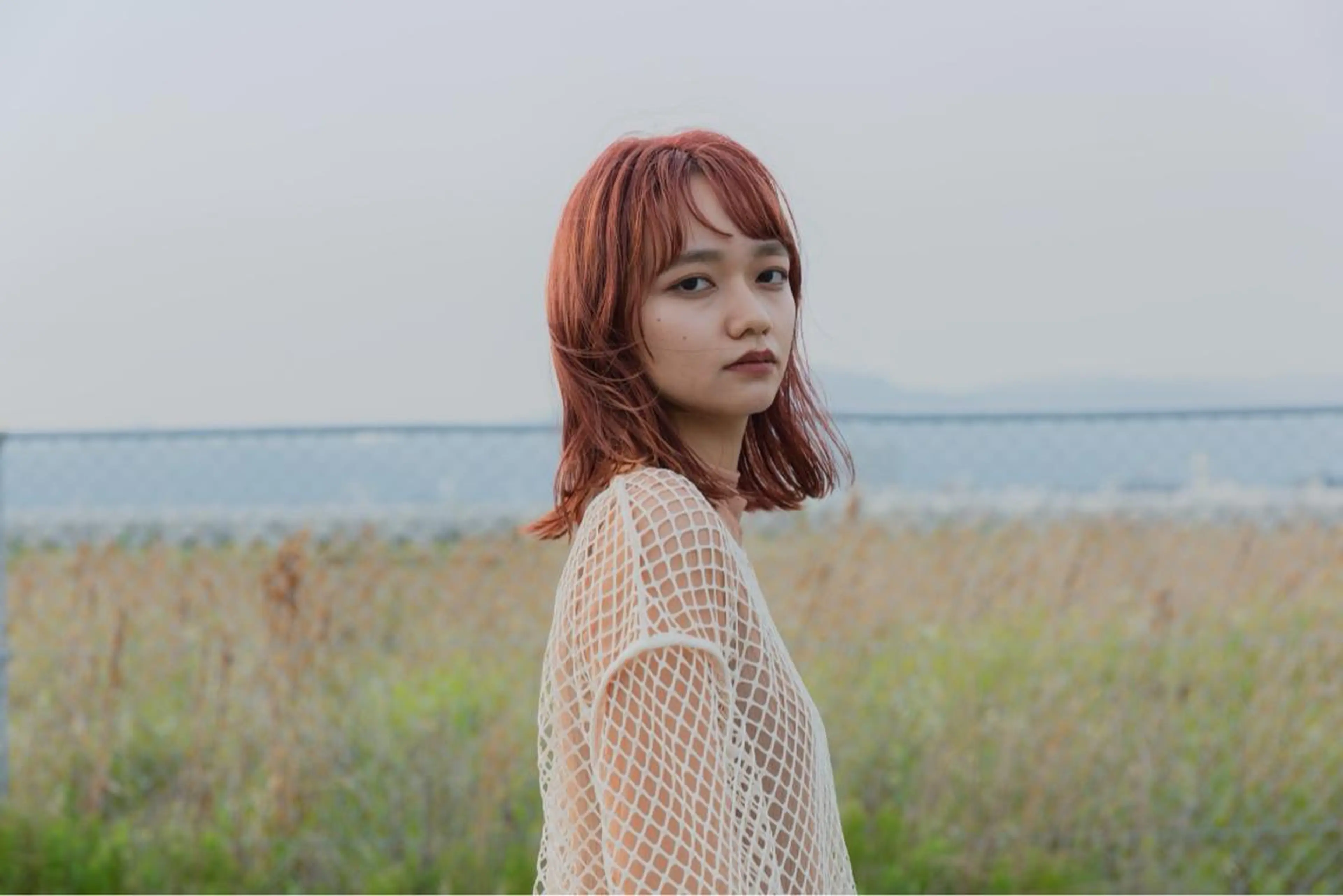 ミディアム カラー ツジガキ ユウスケのヘアスタイル