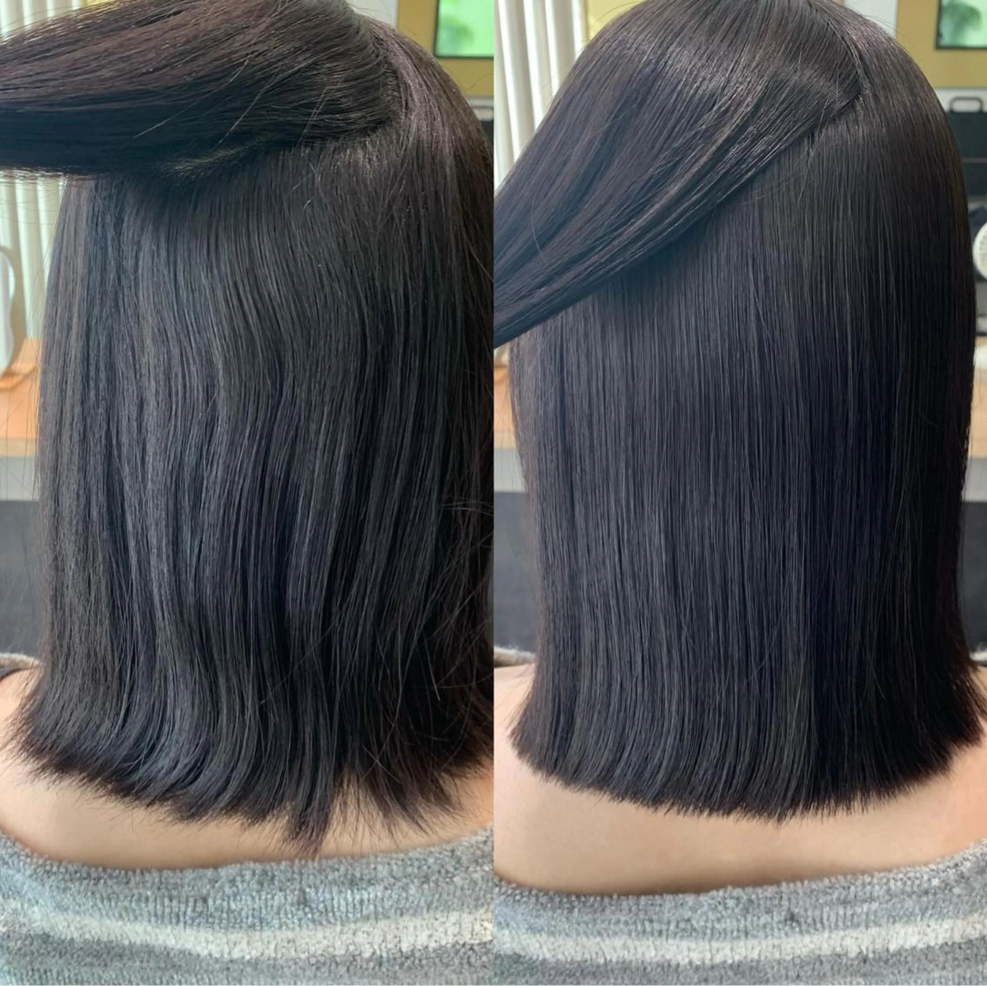 ミディアム パーマ 縮毛矯正 ストレートパーマ カット 縮毛矯正 トリートメント hub hair レイヤー/透明感のヘアスタイル