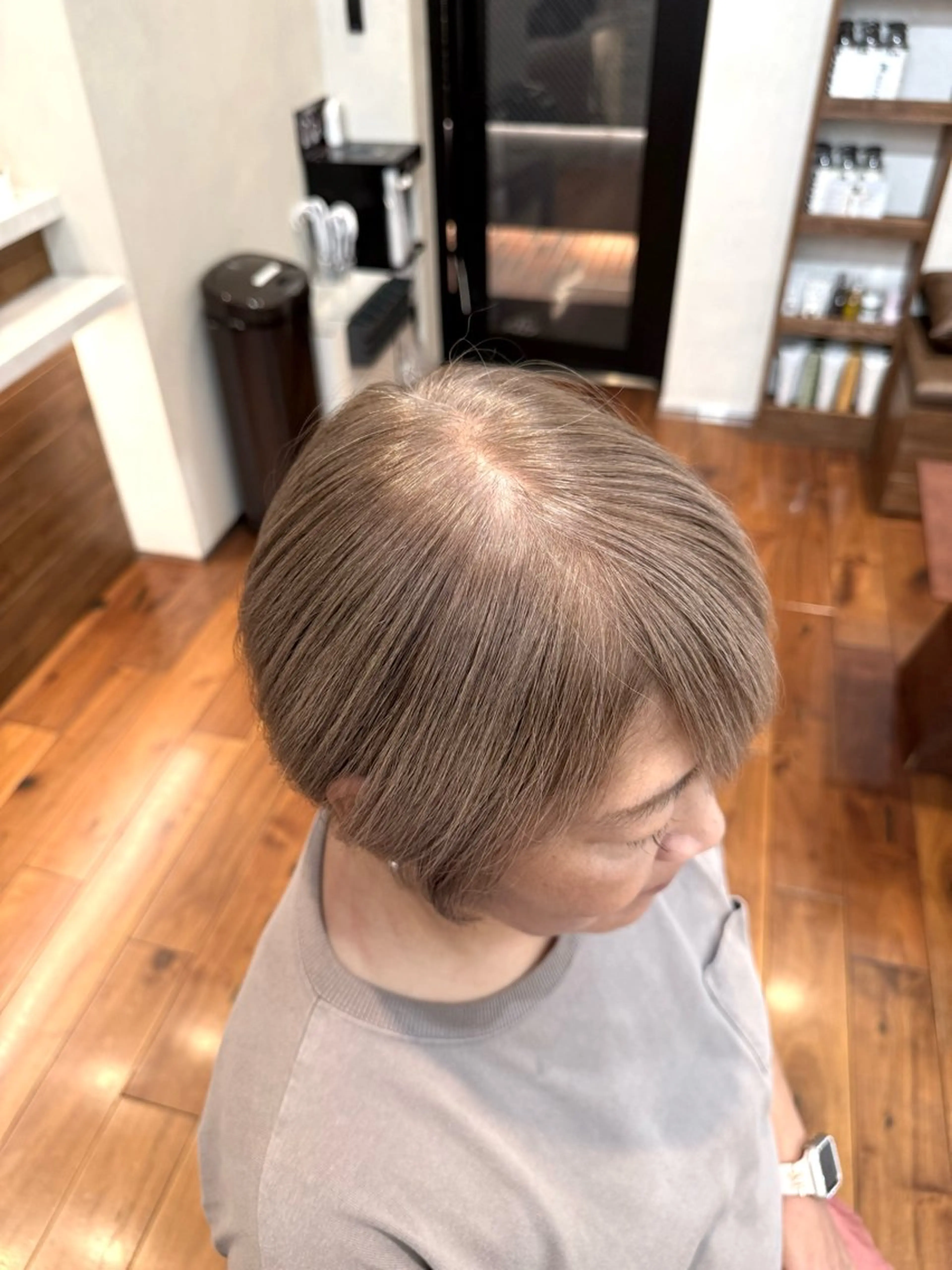 ショート カラー カット ヘアカラー トリートメント 白髪率別白髪ぼかし /なおき/表参道のヘアスタイル